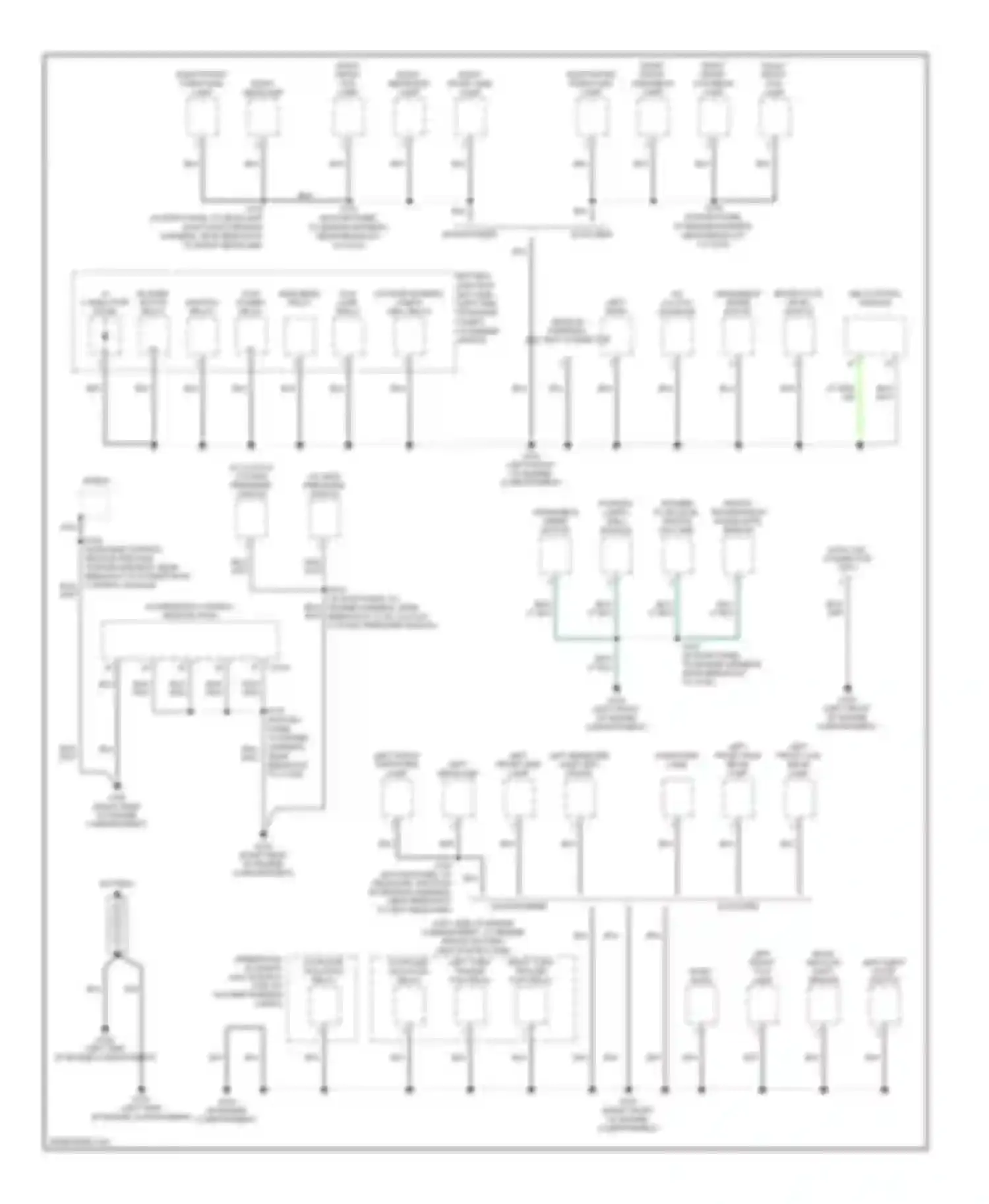 Mountaineer Mercury II (2001-2005): Ground distribution circuit (1 of 4)