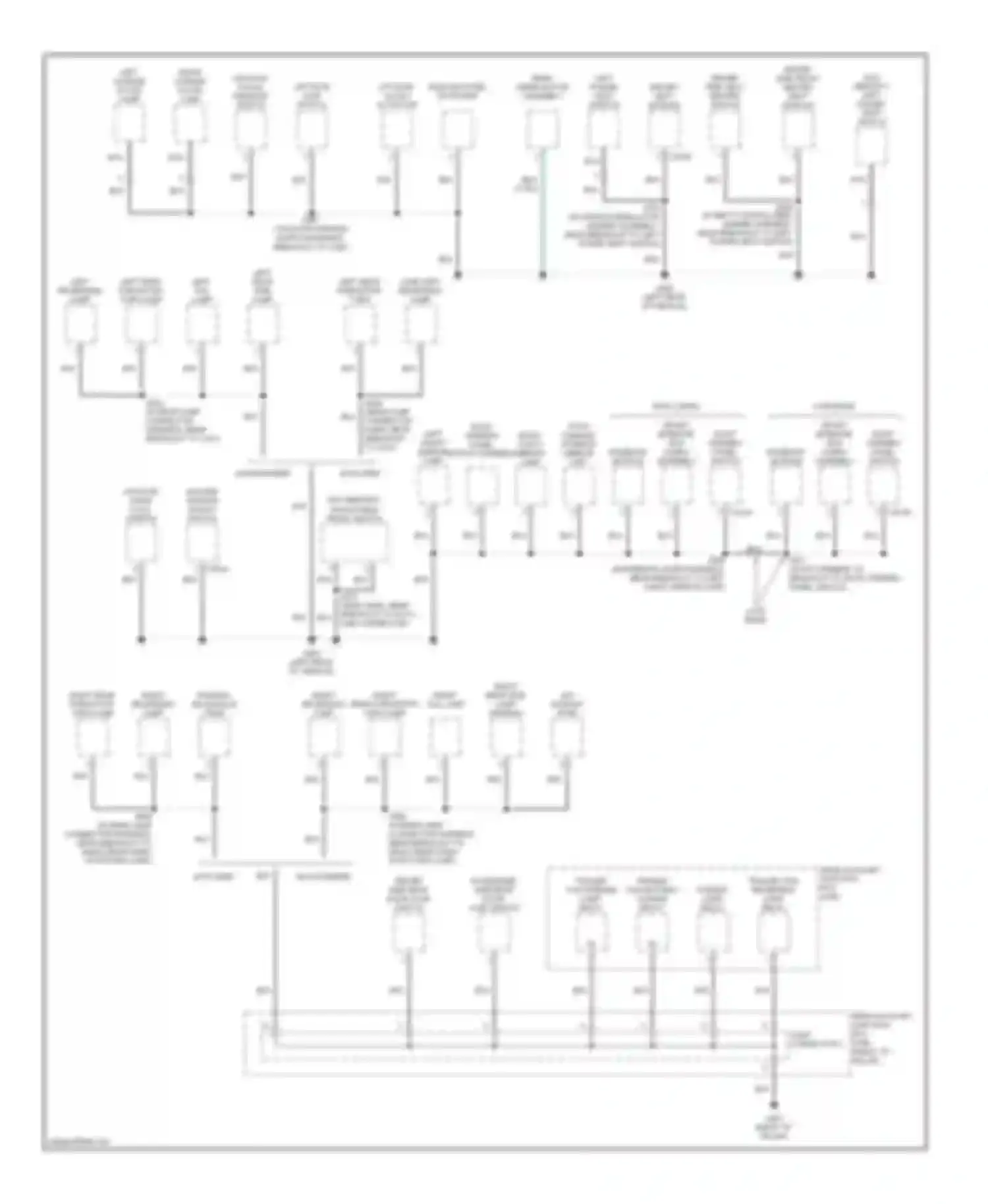 Mountaineer Mercury II (2001-2005): Ground distribution circuit (3 of 4)