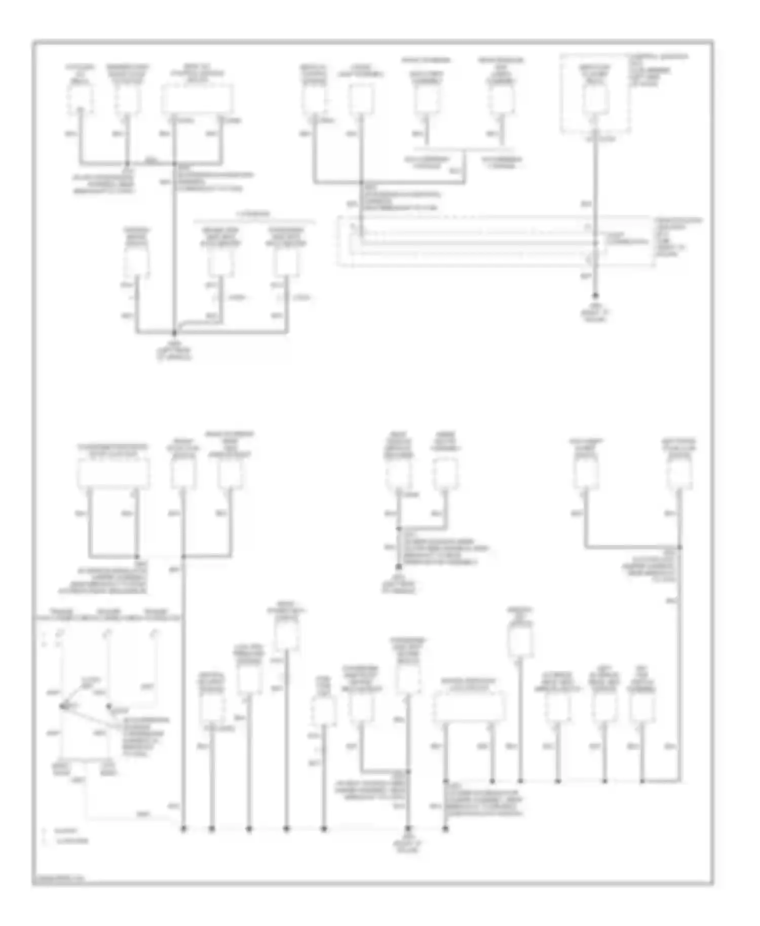 Mountaineer Mercury II (2001-2005): Ground distribution circuit (4 of 4)