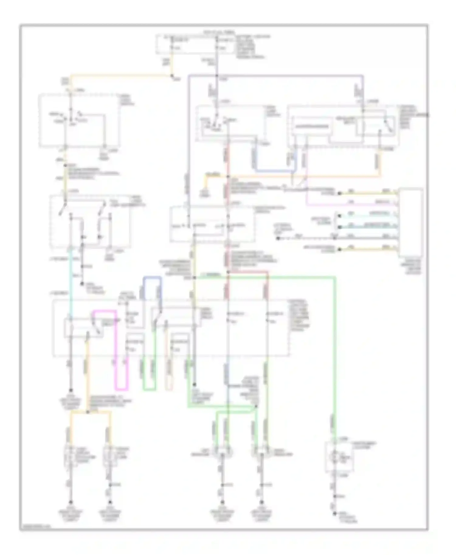Mountaineer Mercury II (2001-2005): Headlights circuit