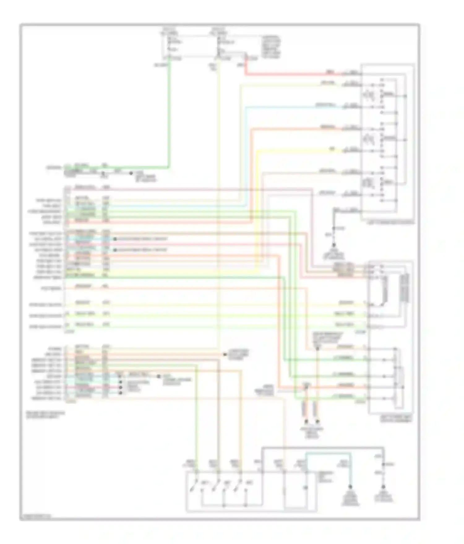 Mountaineer Mercury II (2001-2005): Driver"s memory seat circuit