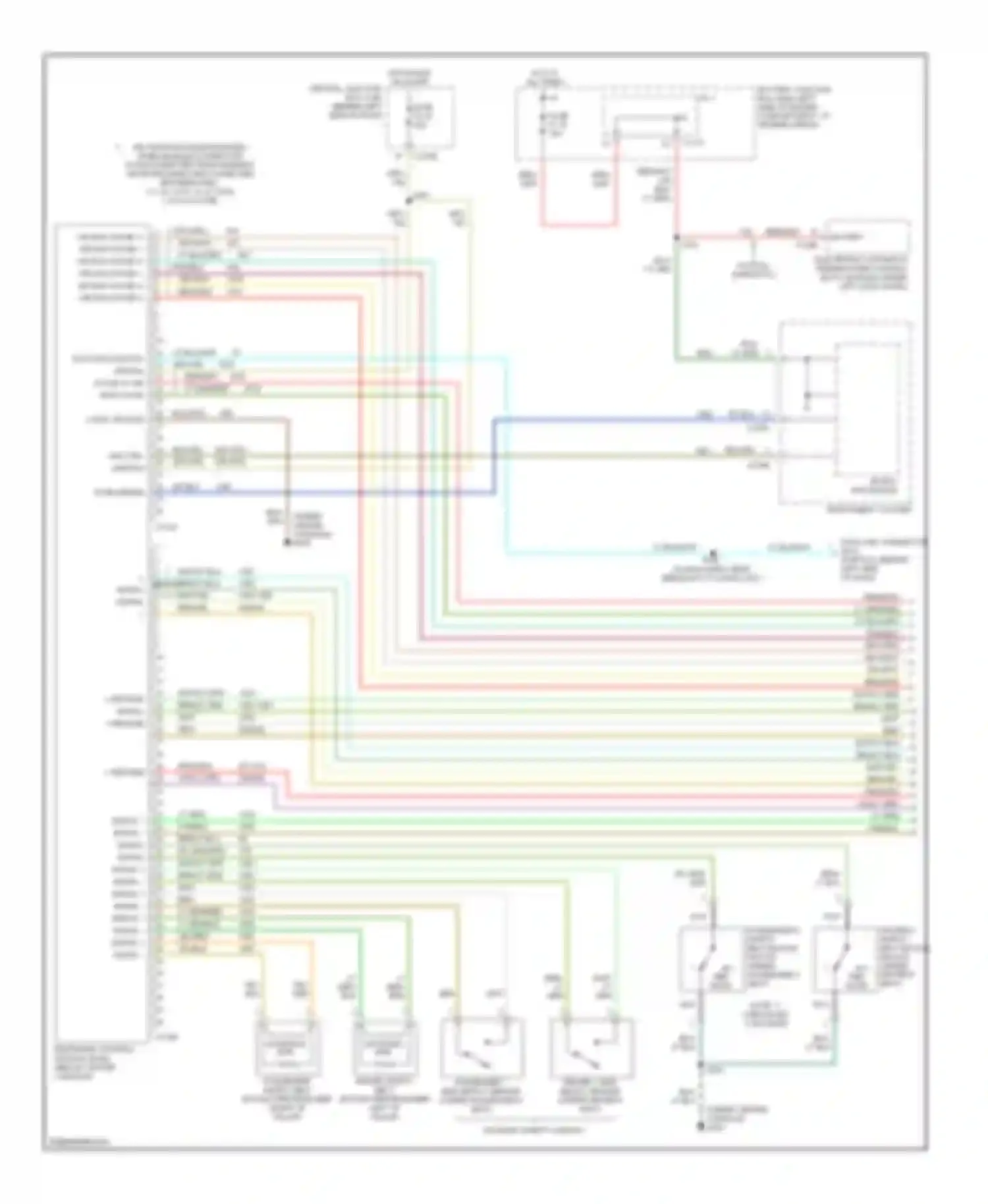 Mountaineer Mercury II (2001-2005): Supplemental restraints circuit (1 of 2)