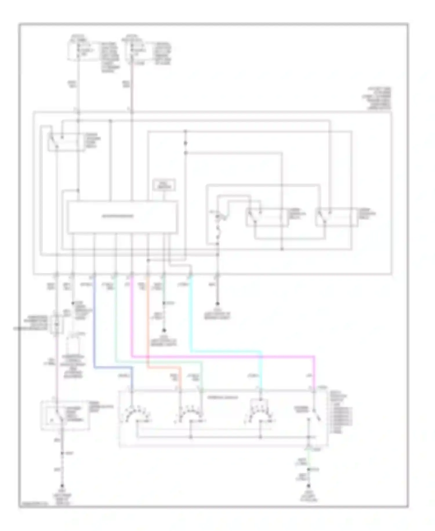 Mountaineer Mercury II (2001-2005): Front wiper/washer circuit