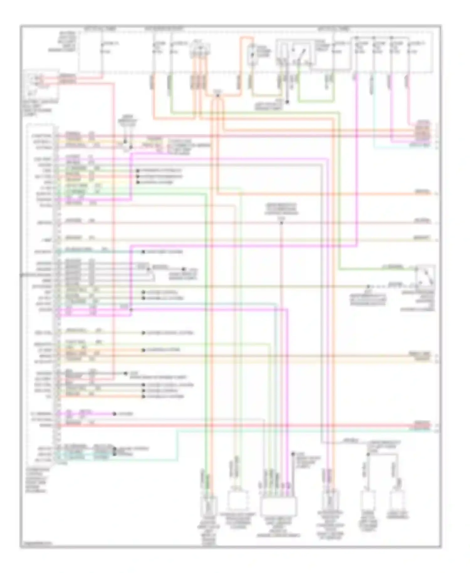 Wiring diagram 848 151 926 cruise control system cruise control system for Mercury Mountaineer II (2001-2005) (1 of 2)