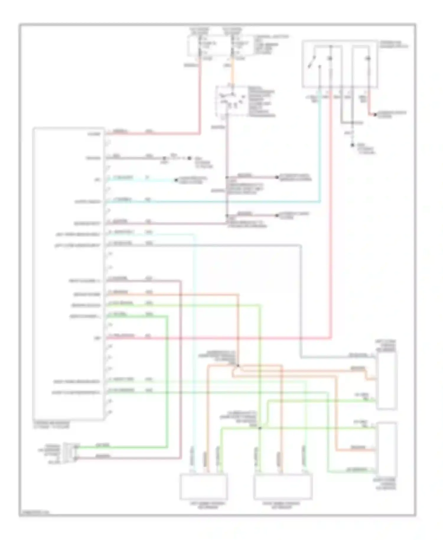 Wiring diagram fuse 26 for Mercury Mountaineer II (2001-2005) (3 of 6)
