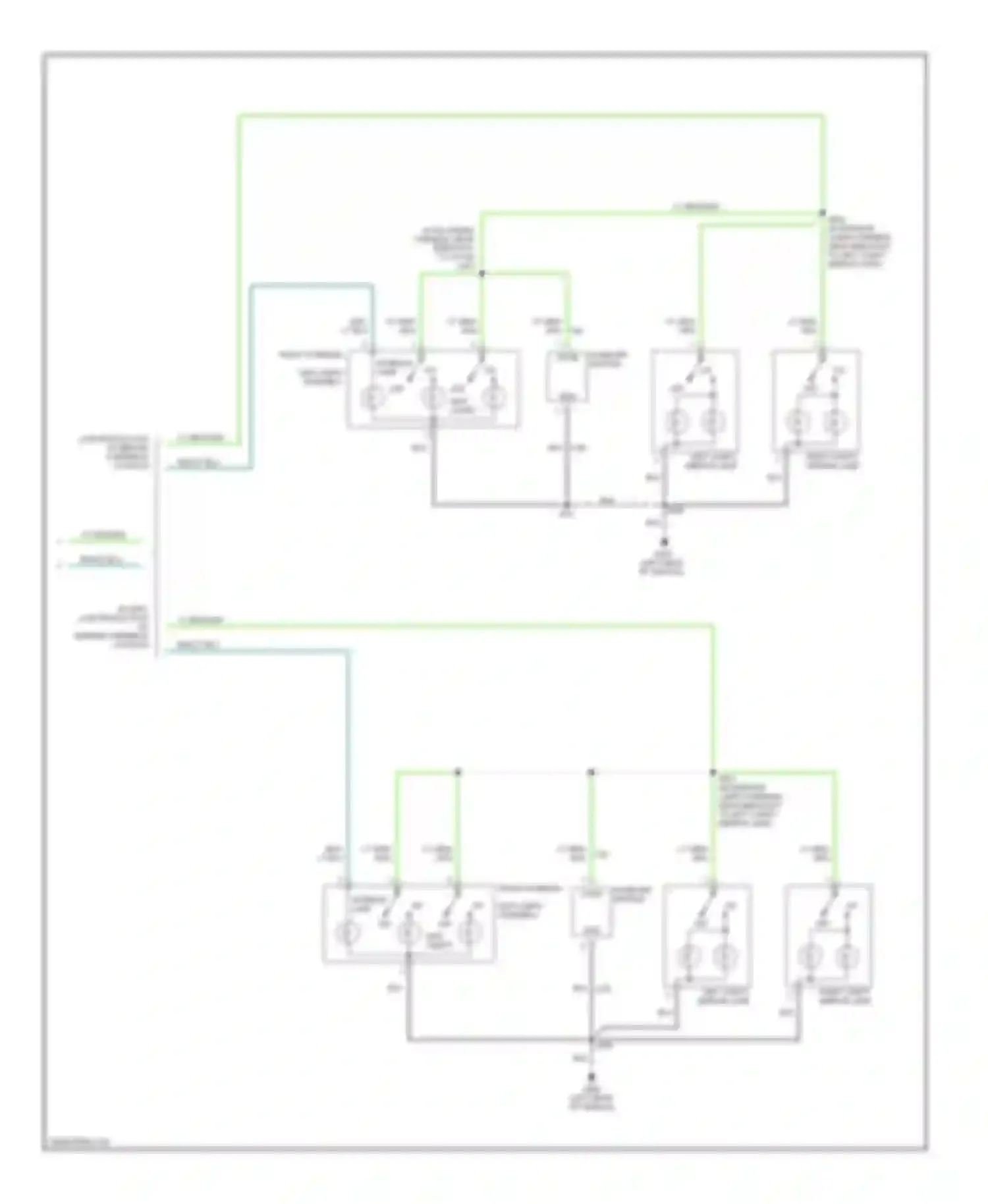 Wiring diagram off map lamps for Mercury Mountaineer II (2001-2005) (1 of 1)
