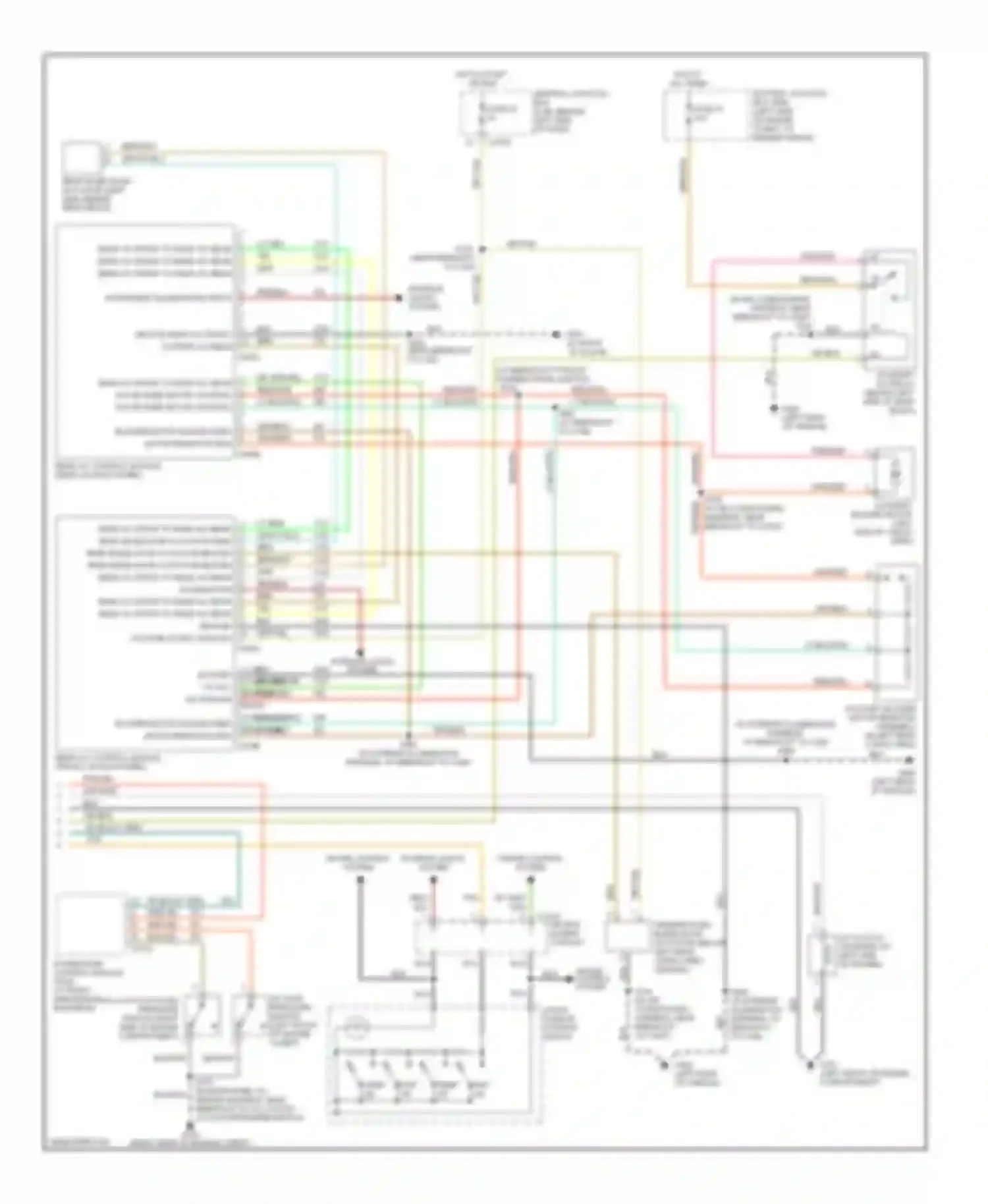 Wiring diagram org/red for Mercury Mountaineer II (2001-2005) (3 of 11)