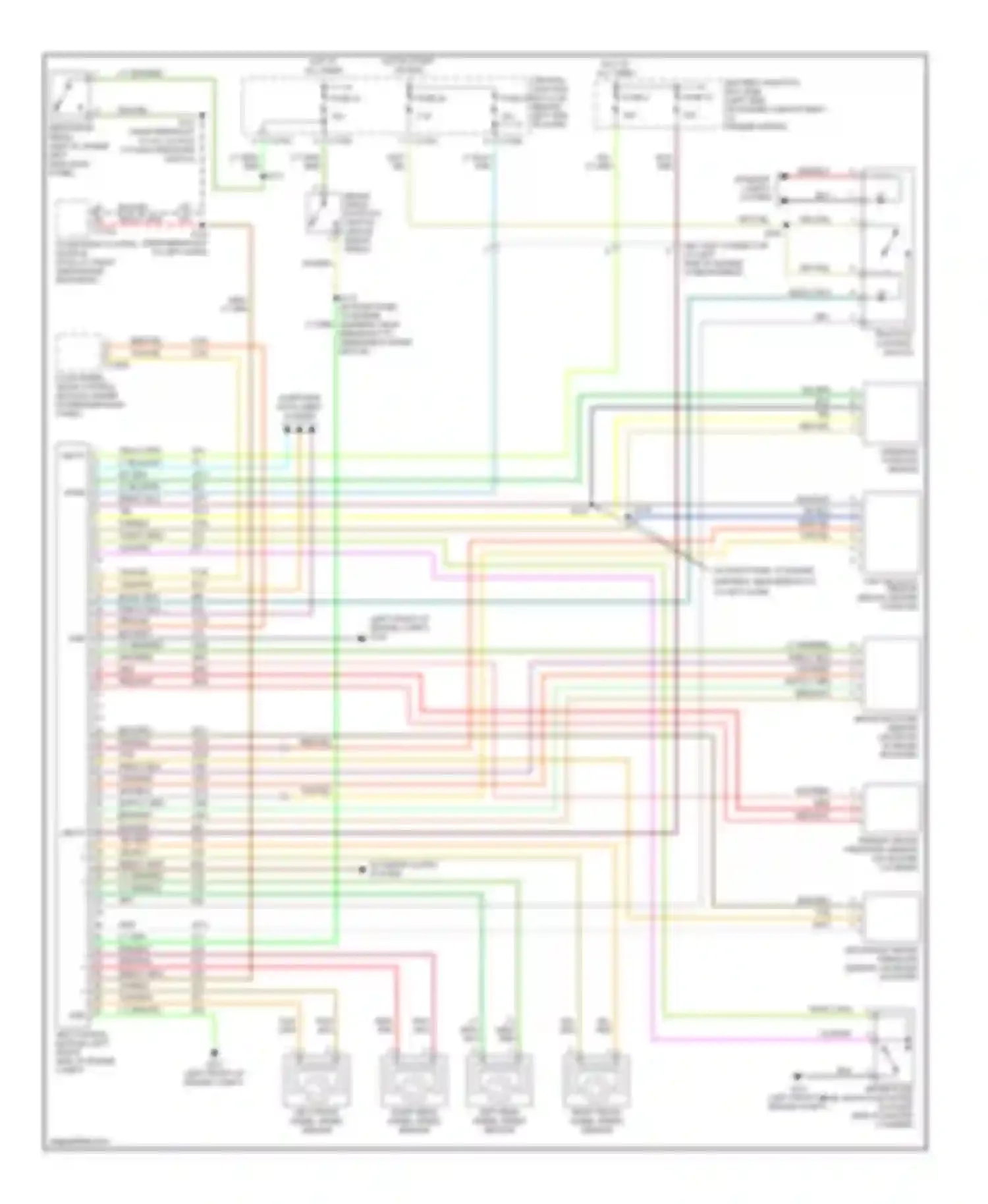 Wiring diagram red for Mercury Mountaineer II (2001-2005) (1 of 35)