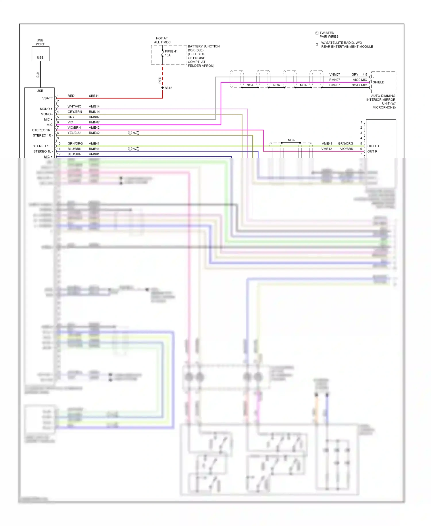 Mercury Mountaineer III (2005-2010) accessory protocol interface module (apim) wiring diagram  (1 of 2)