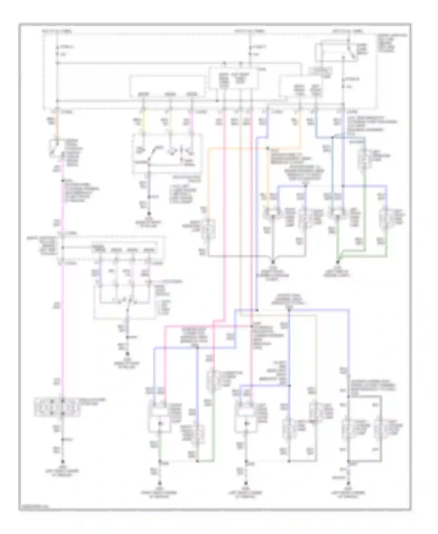 Wiring diagram left repeater lamp for Mercury Mountaineer III (2005-2010) (1 of 1)