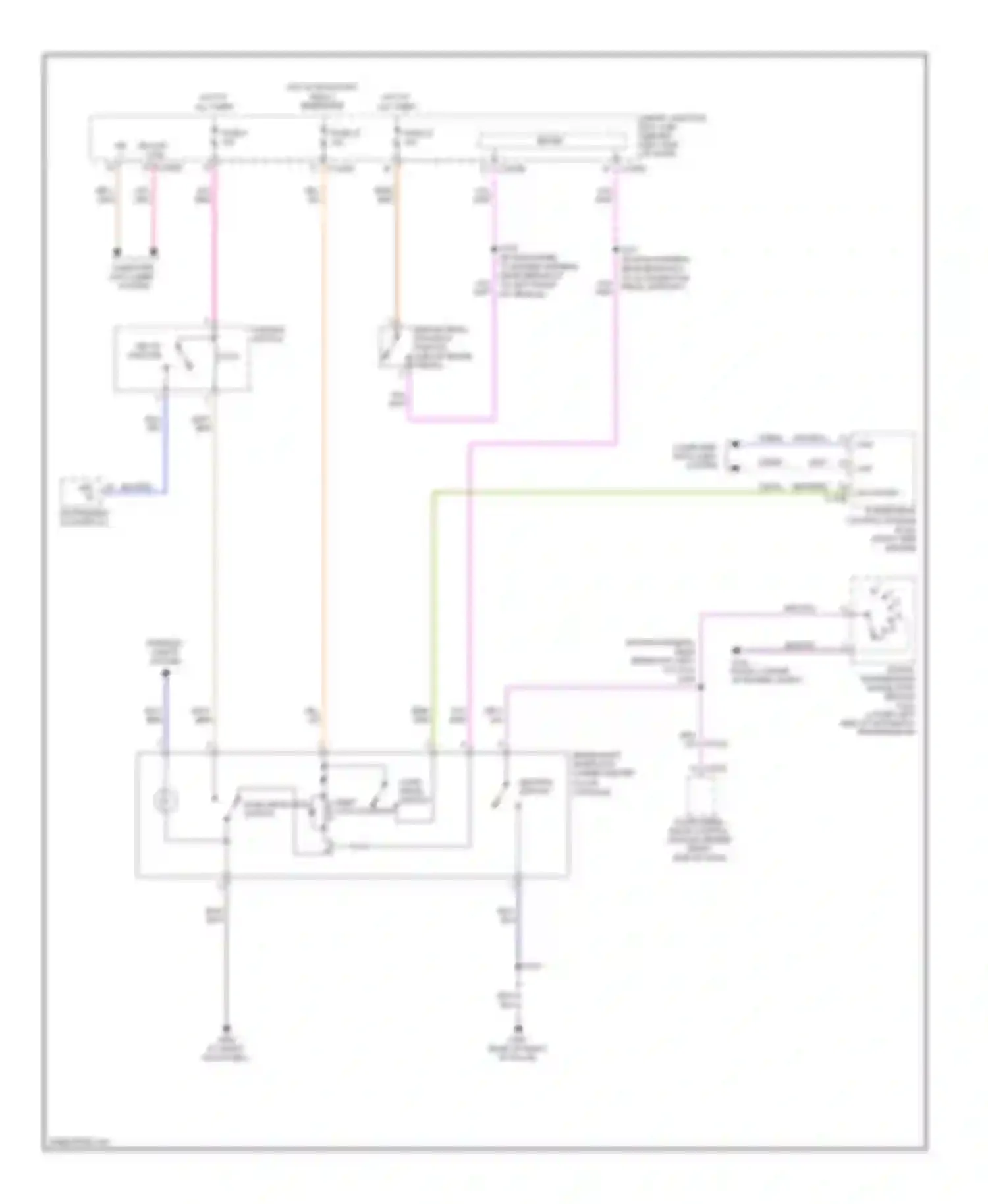 Wiring diagram over drive switch for Mercury Mountaineer III (2005-2010) (2 of 2)