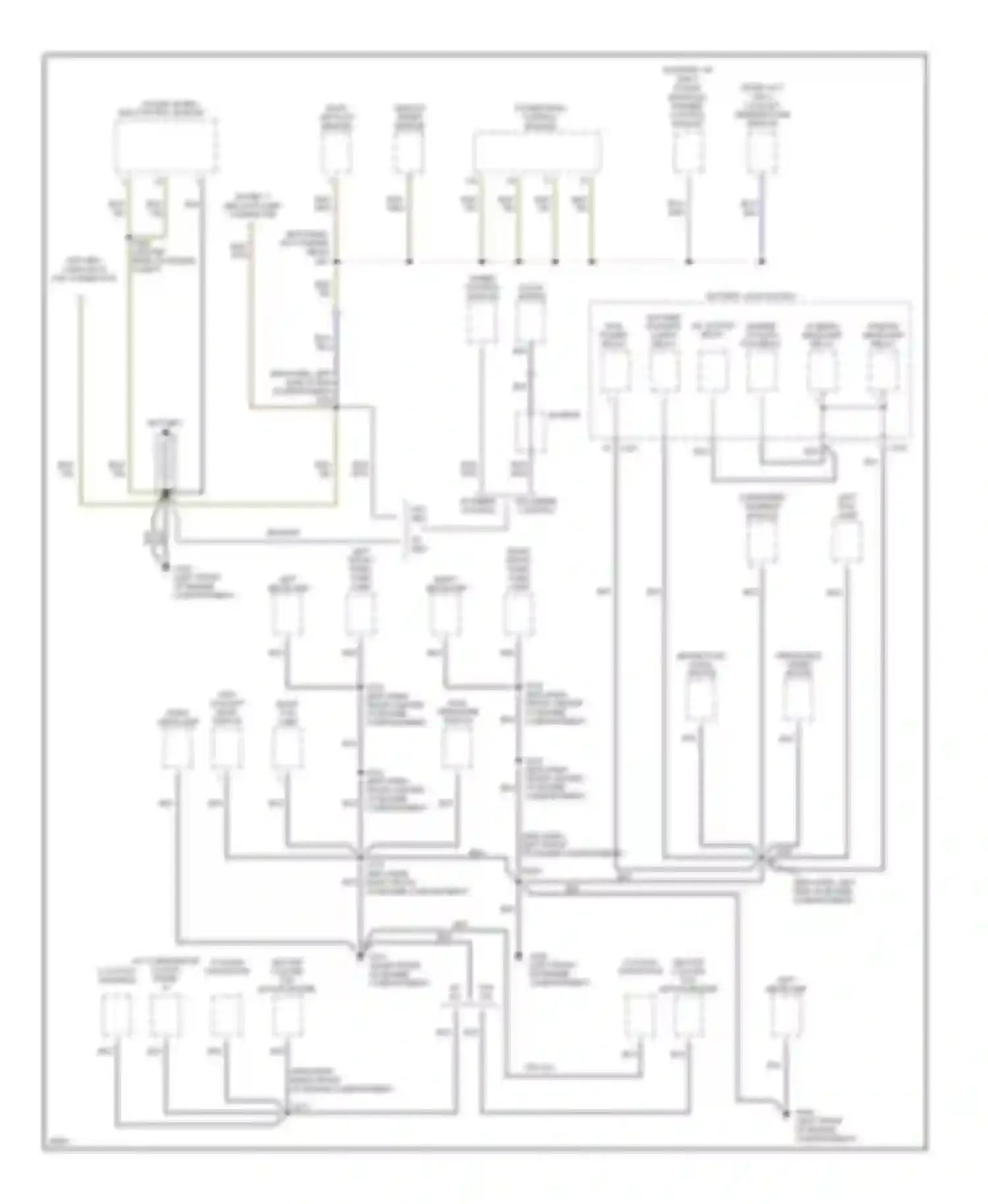 Mystique Mercury I (1994-2000): Ground distribution circuit (1 of 3)