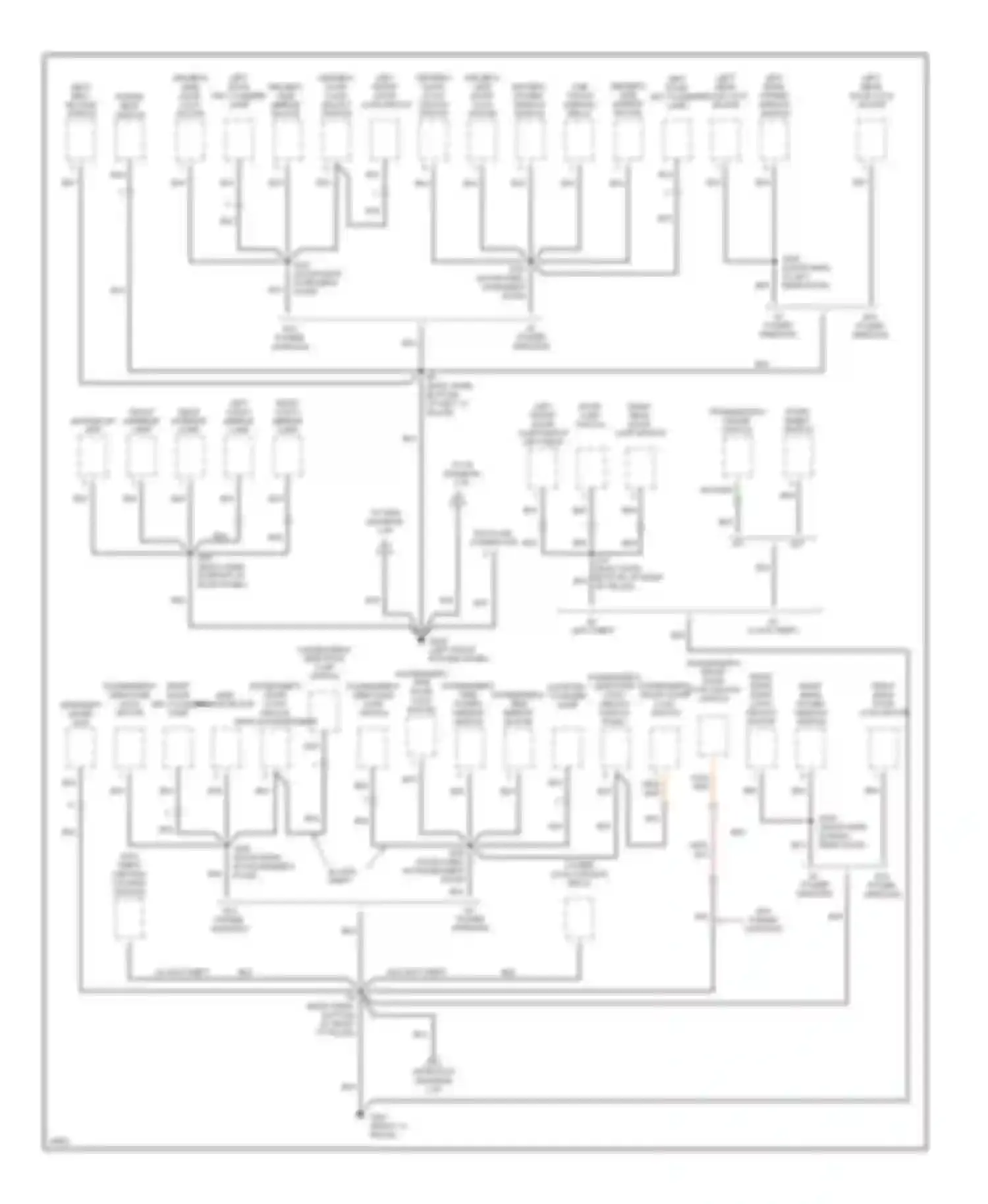 Mystique Mercury I (1994-2000): Ground distribution circuit (2 of 3)