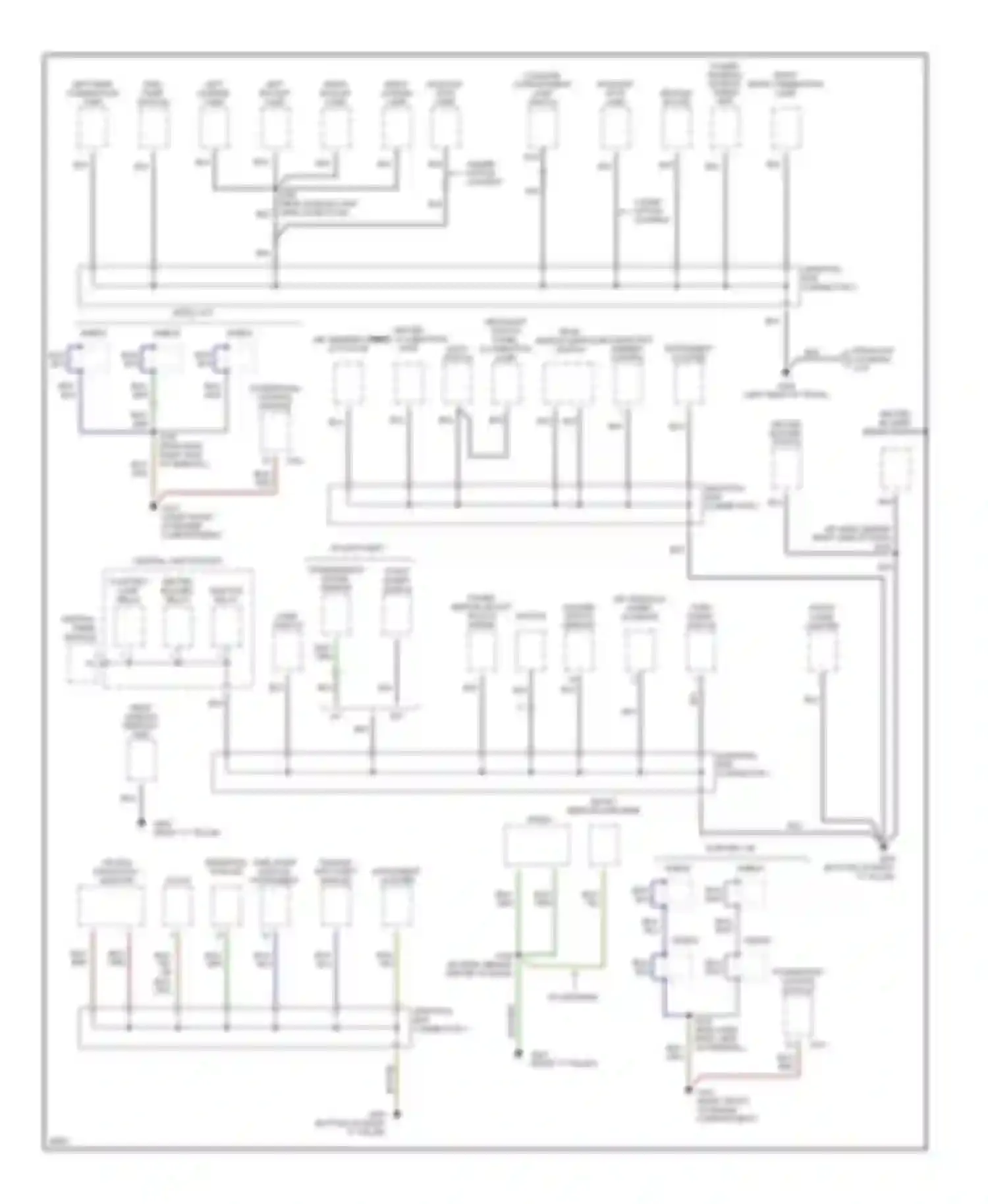 Mystique Mercury I (1994-2000): Ground distribution circuit (3 of 3)