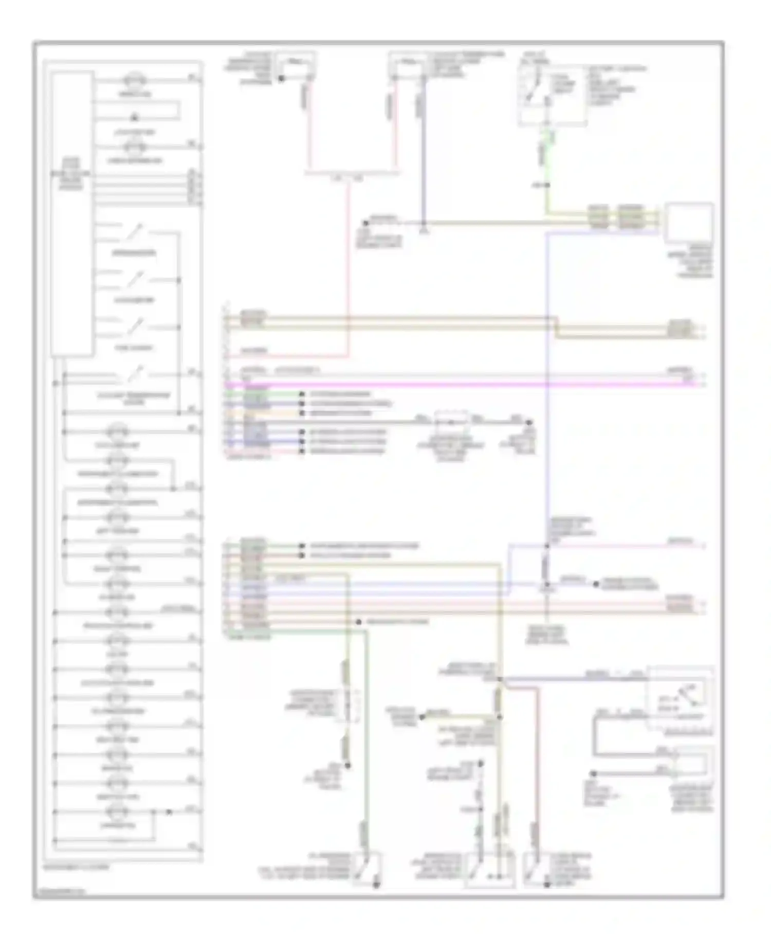 Mystique Mercury I (1994-2000): Instrument cluster circuit (1 of 2)