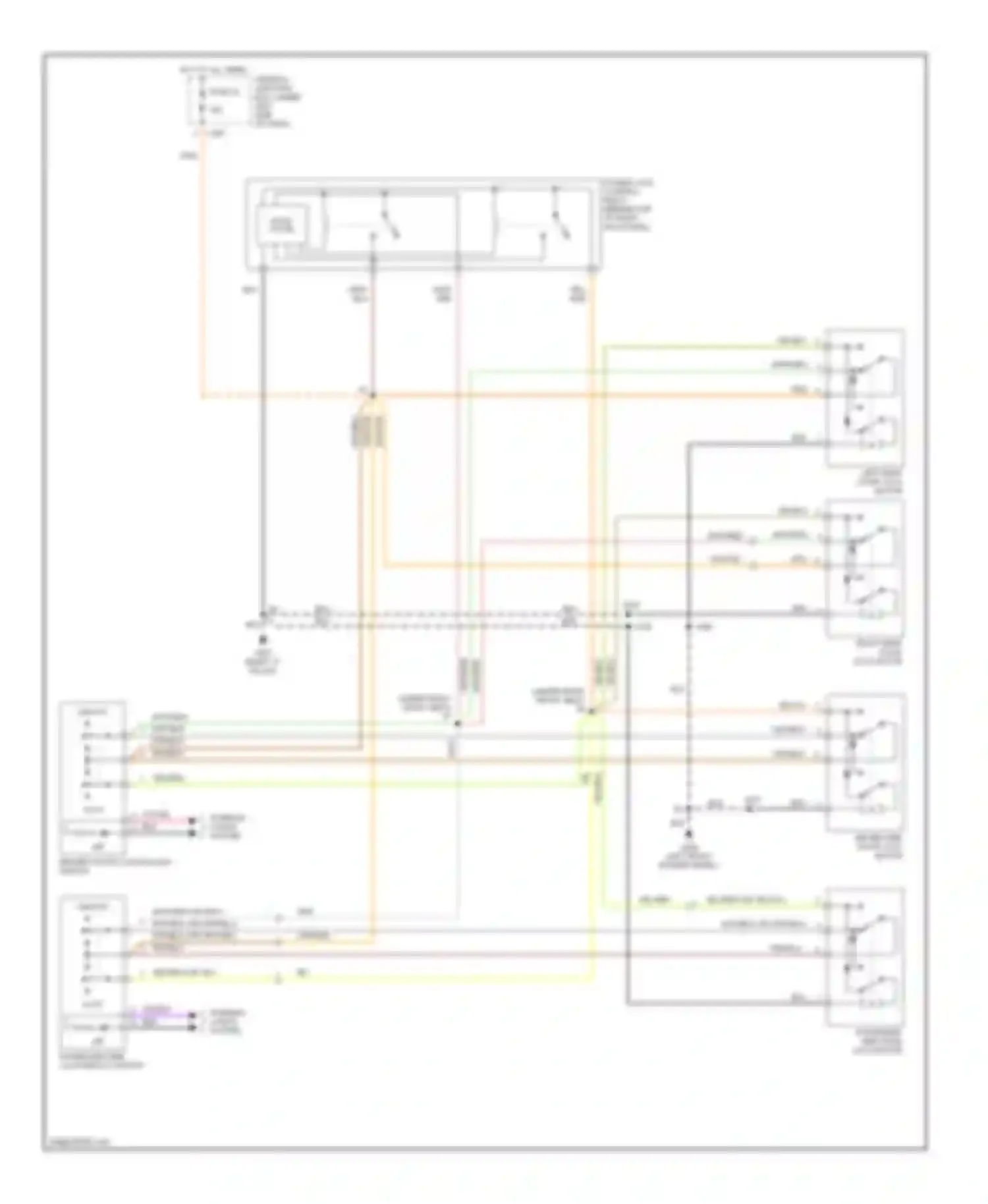 Mystique Mercury I (1994-2000): Door lock circuit