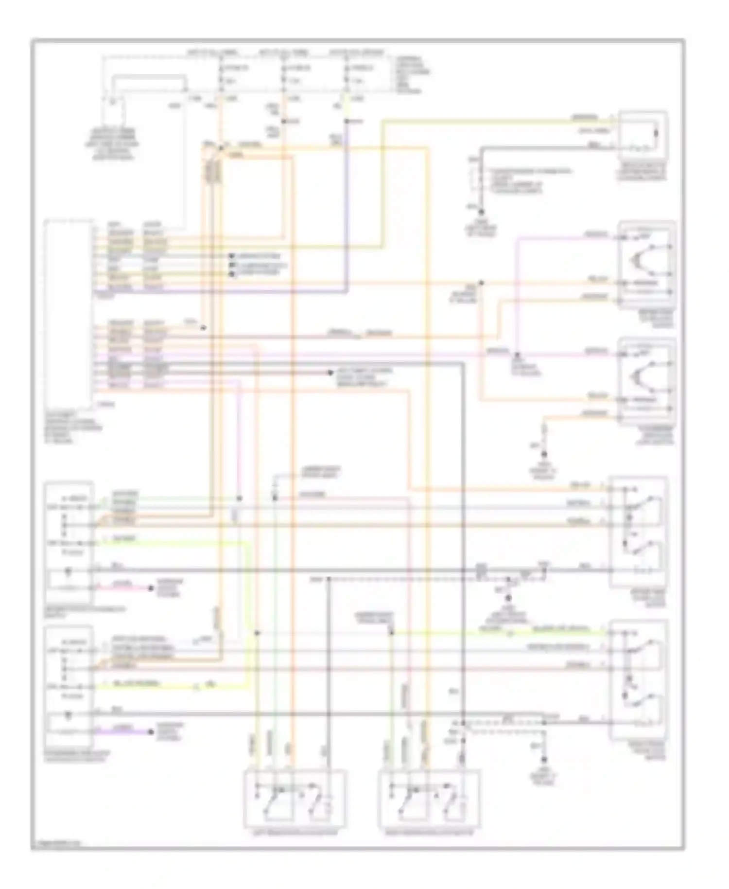 Mystique Mercury I (1994-2000): Keyless entry circuit
