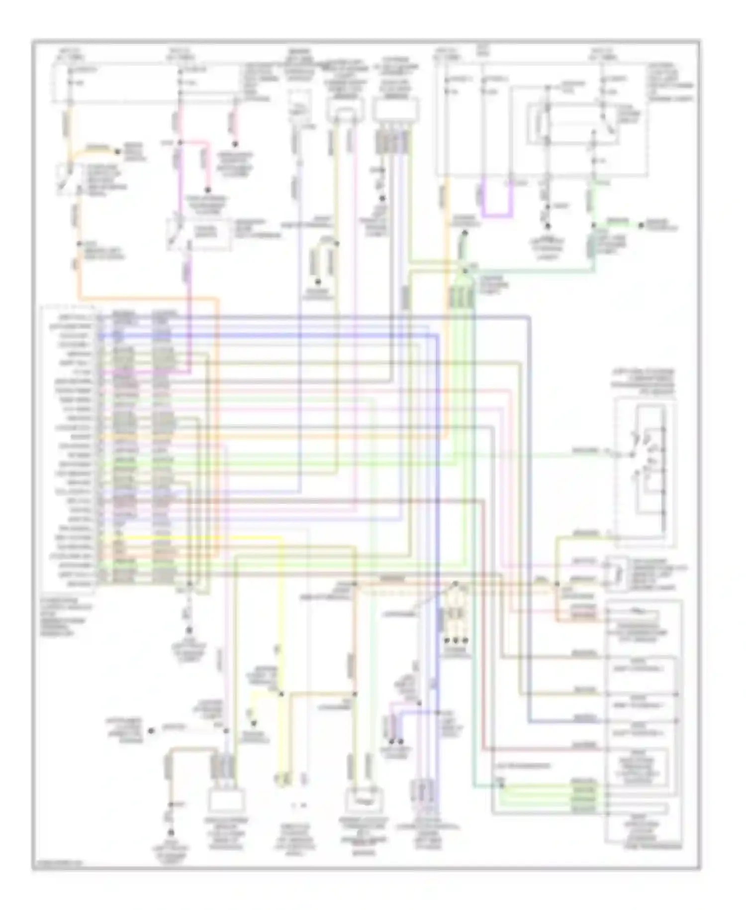 Wiring diagram grn/red for Mercury Mystique I (1994-2000) (1 of 7)