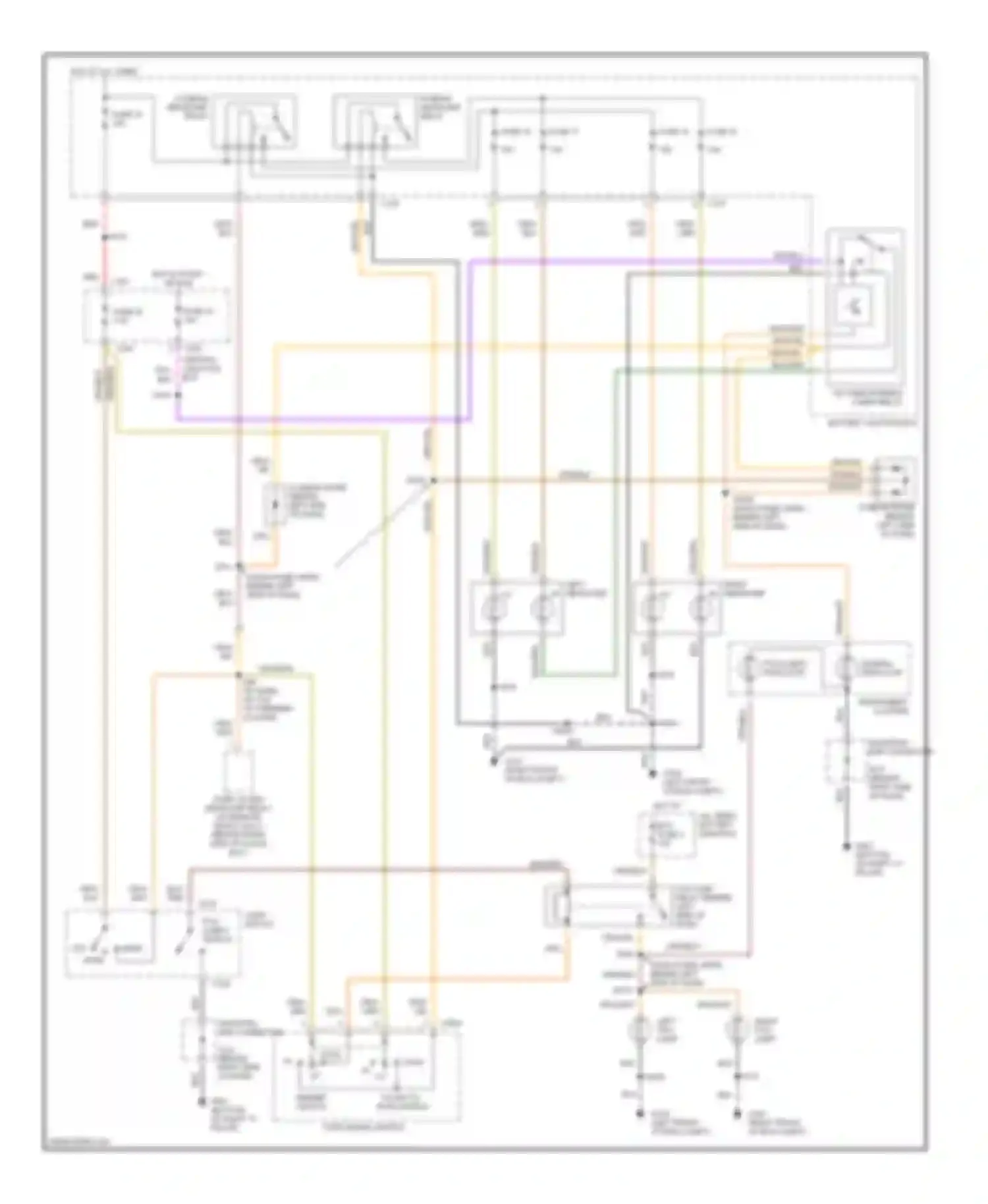 Wiring diagram org/grn for Mercury Mystique I (1994-2000) (4 of 7)