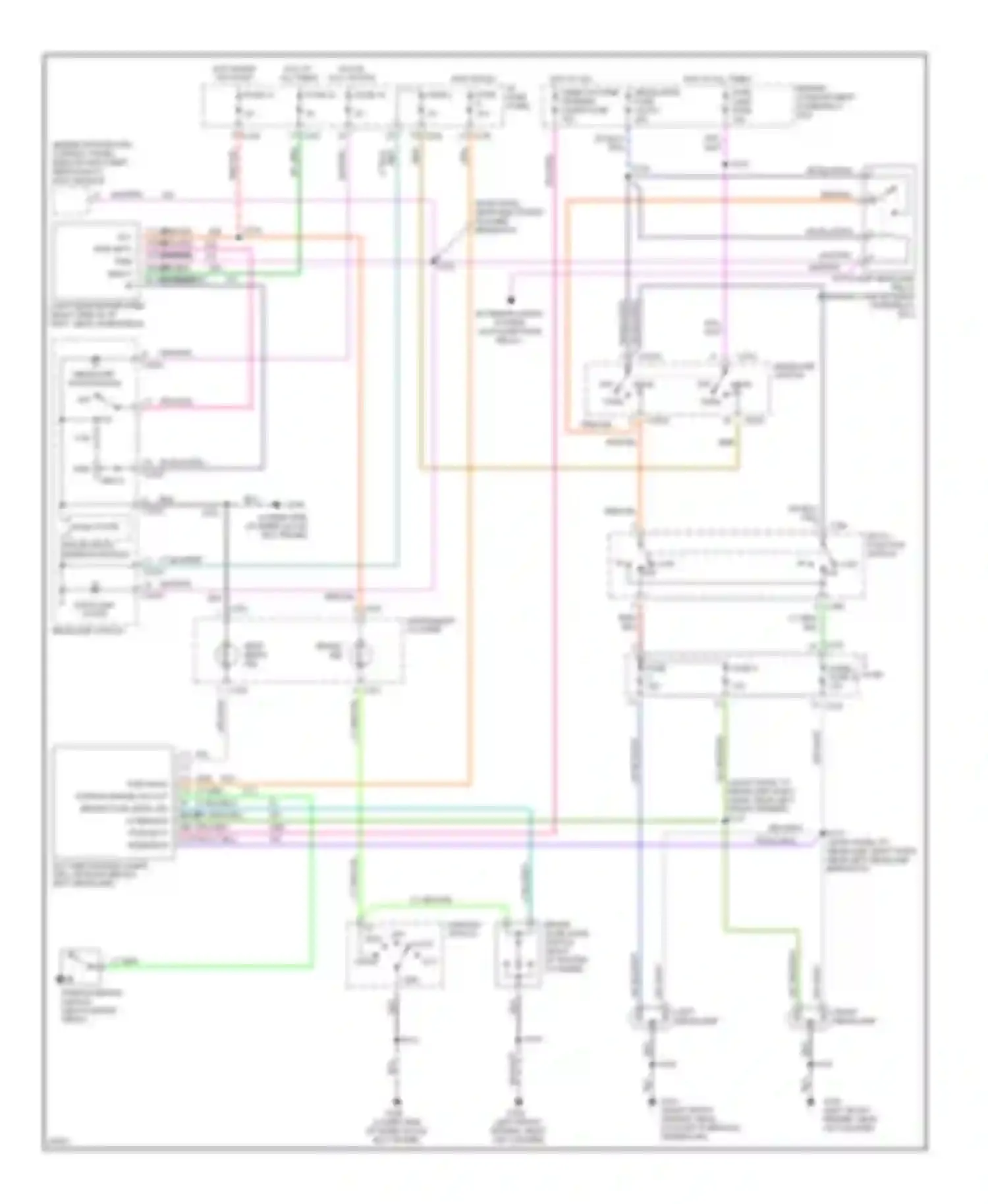 Sable Mercury III (1995-1999): Autolamps circuit, with drl