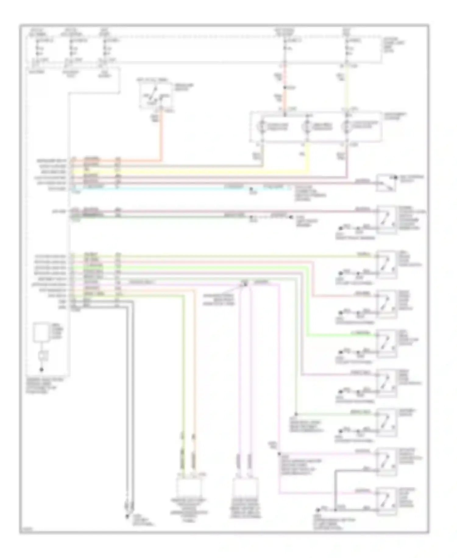 Sable Mercury III (1995-1999): Warning system circuits
