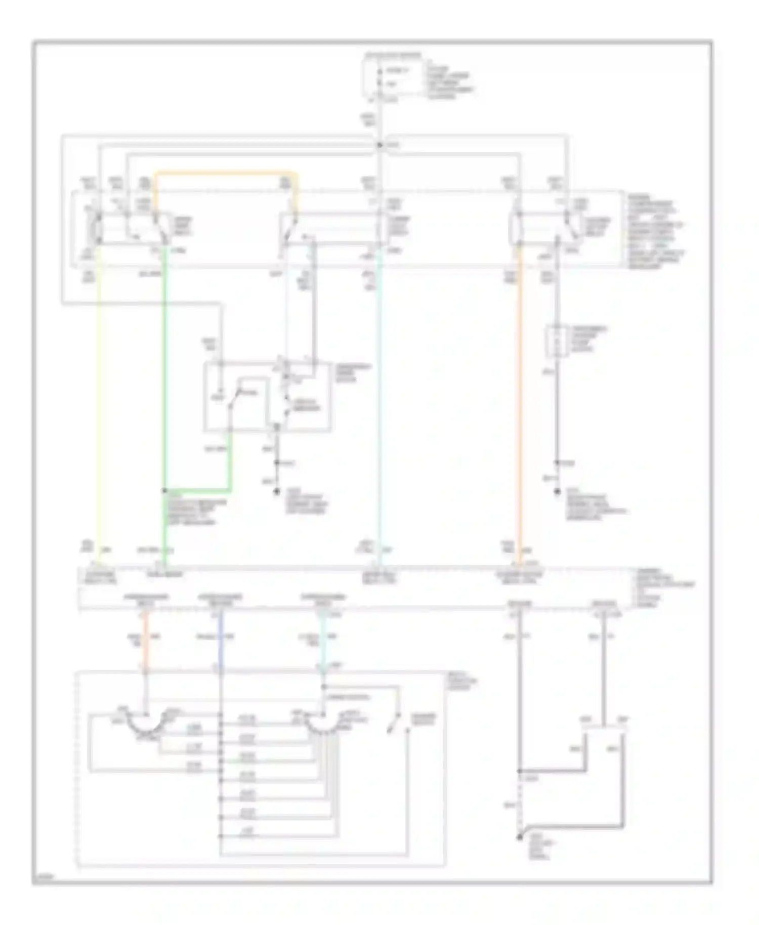 Sable Mercury III (1995-1999): Front wiper/washer circuit