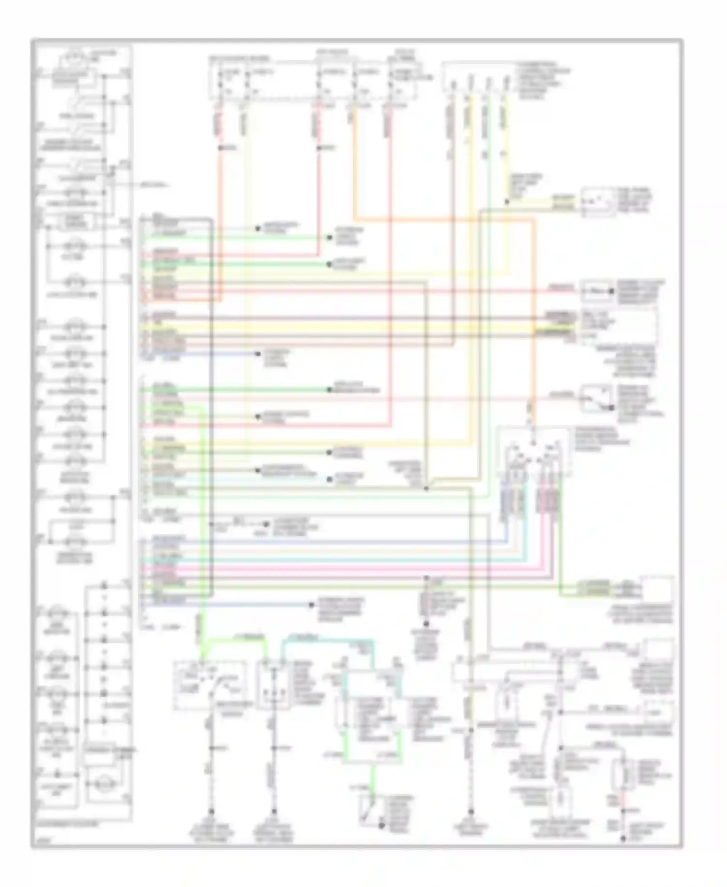 Wiring diagram conn a for Mercury Sable III (1995-1999) (1 of 1)