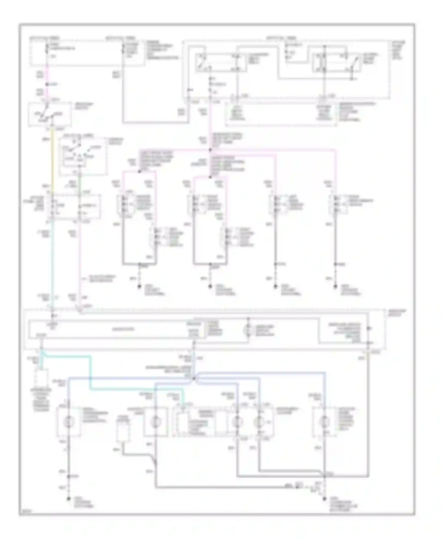 Wiring diagram dimming module for Mercury Sable III (1995-1999) (1 of 1)