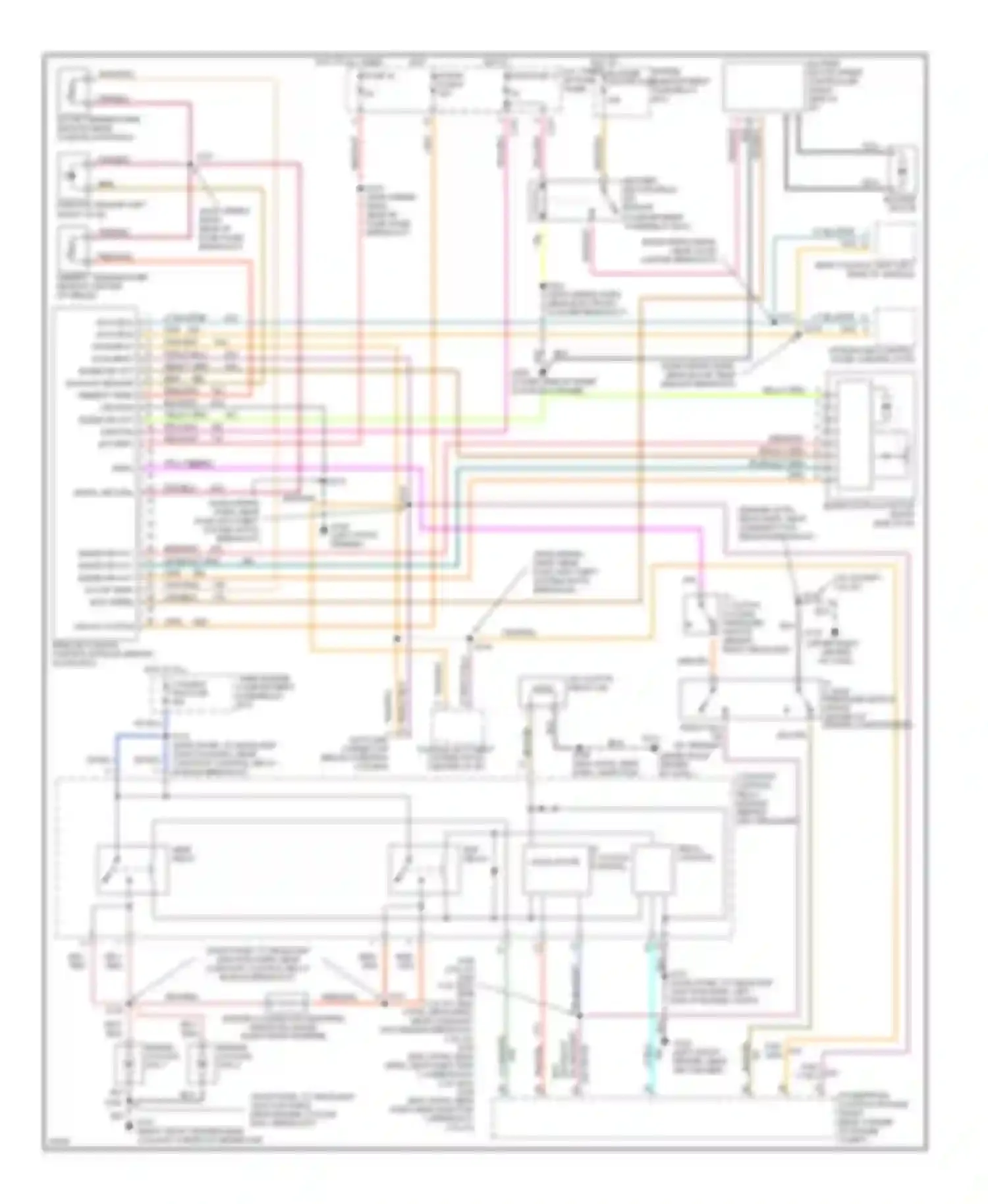 Wiring diagram gry for Mercury Sable III (1995-1999) (1 of 21)