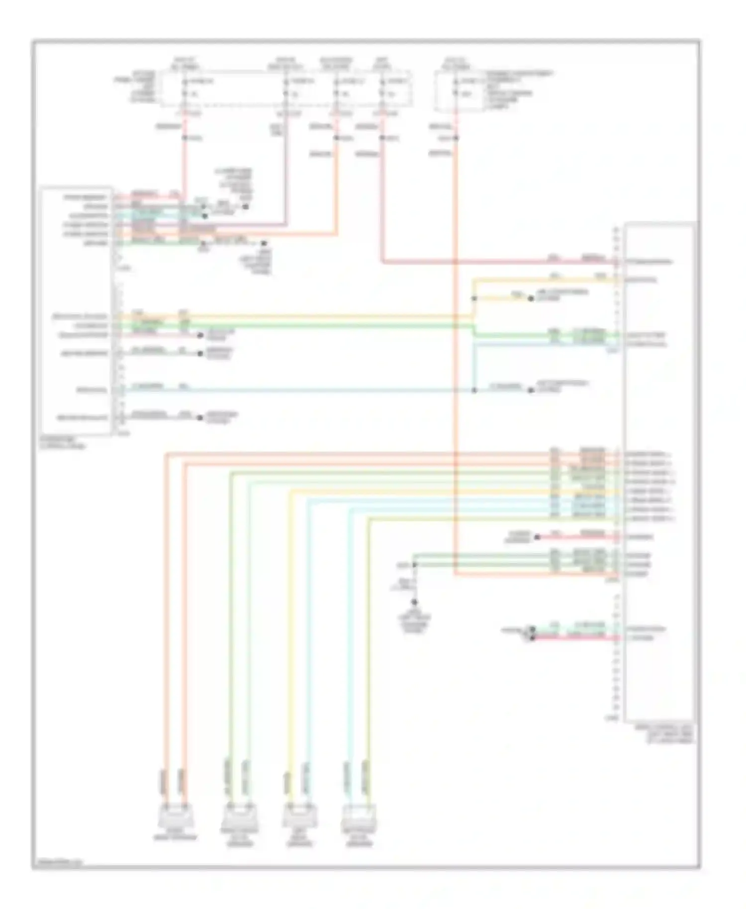 Wiring diagram gry/red for Mercury Sable III (1995-1999) (15 of 17)