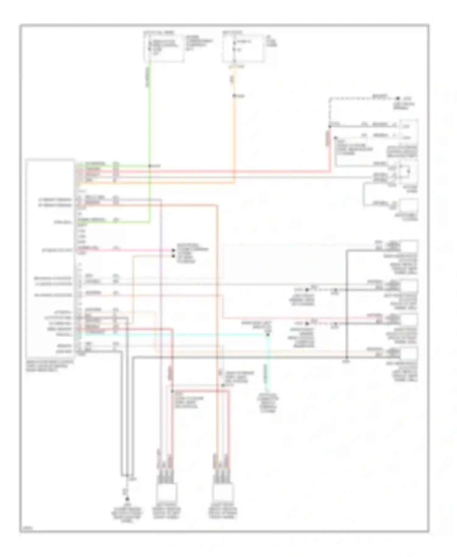 Wiring diagram instrument cluster for Mercury Sable III (1995-1999) (7 of 26)