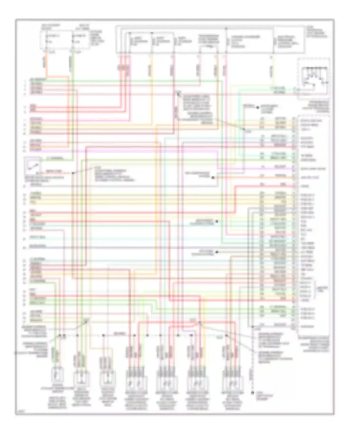 Wiring diagram left front fender) for Mercury Sable III (1995-1999) (15 of 15)