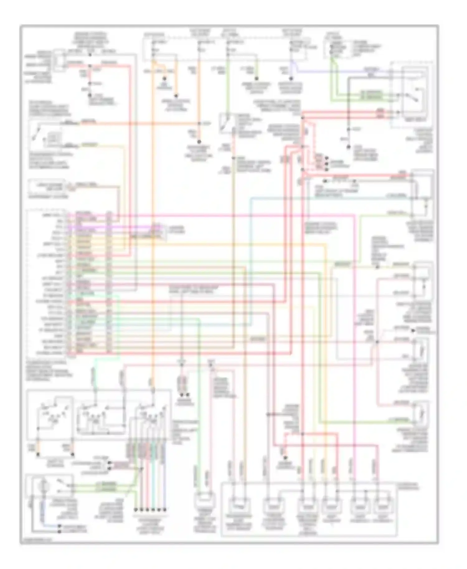 Wiring diagram lt grn for Mercury Sable III (1995-1999) (23 of 27)