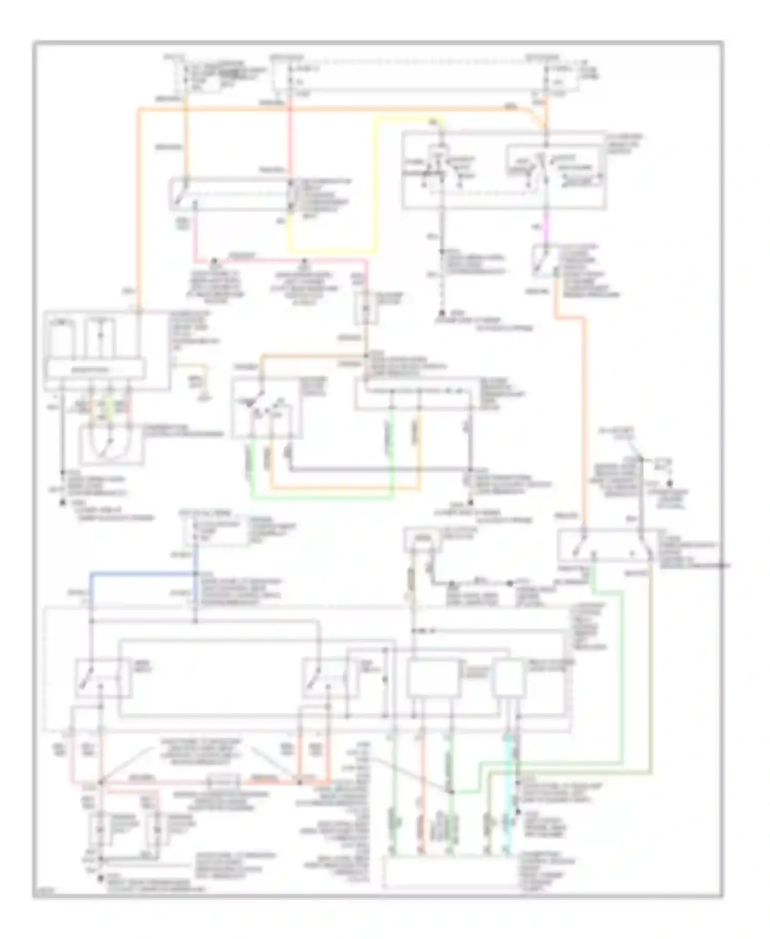 Wiring diagram lt grn/wht for Mercury Sable III (1995-1999) (2 of 6)