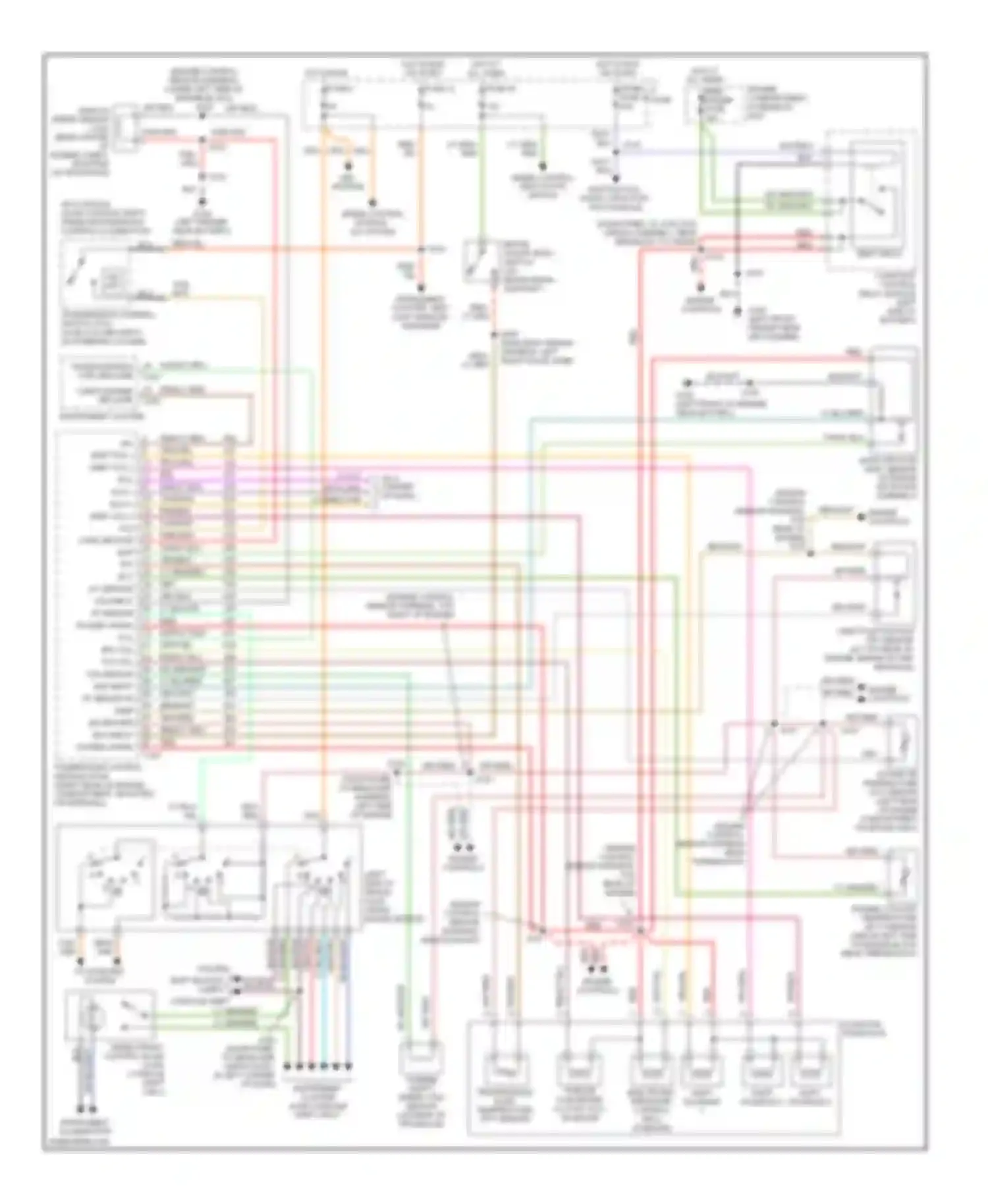Wiring diagram pnk/blk for Mercury Sable III (1995-1999) (12 of 12)