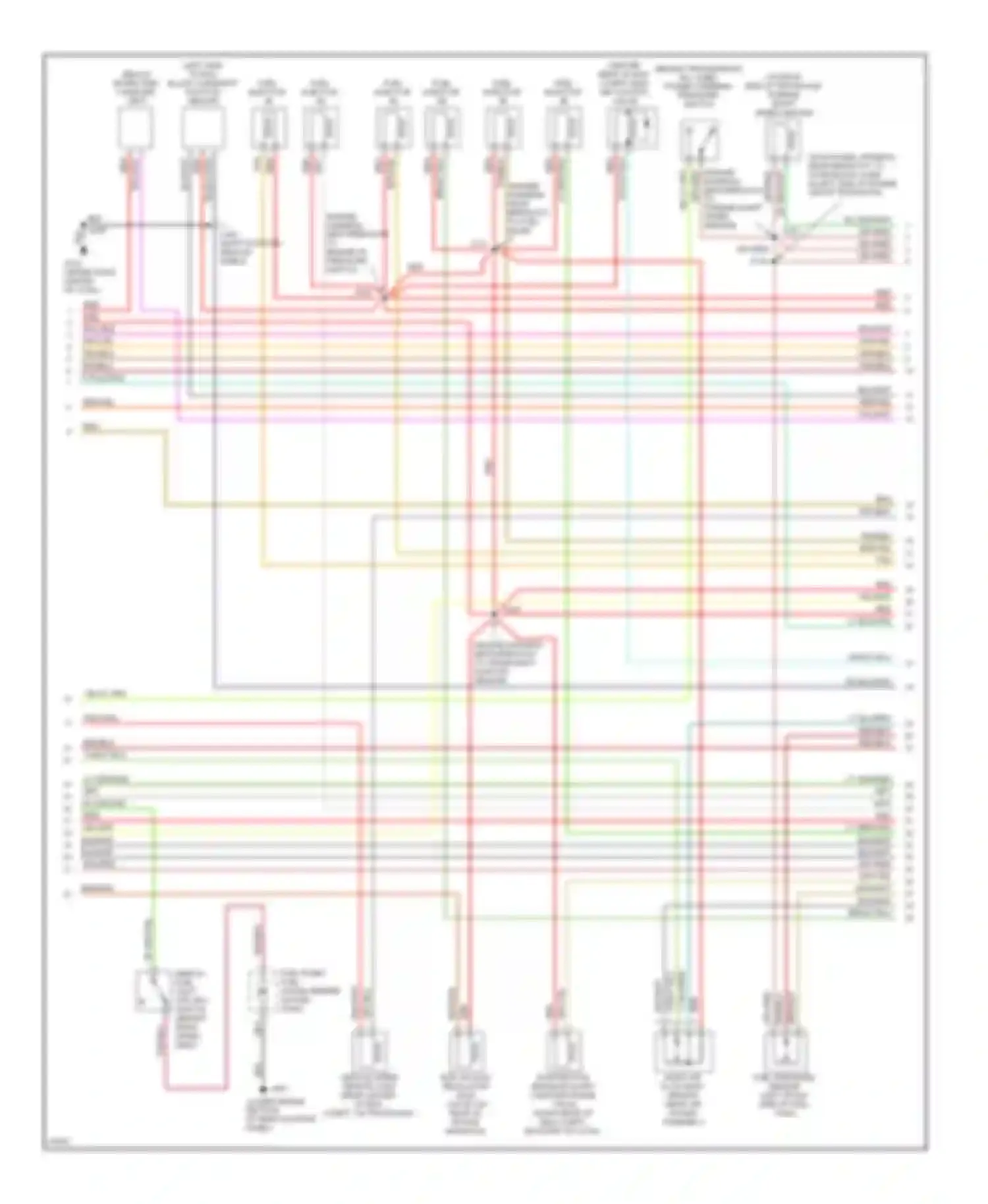 Wiring diagram tan/lt blu for Mercury Sable III (1995-1999) (5 of 7)