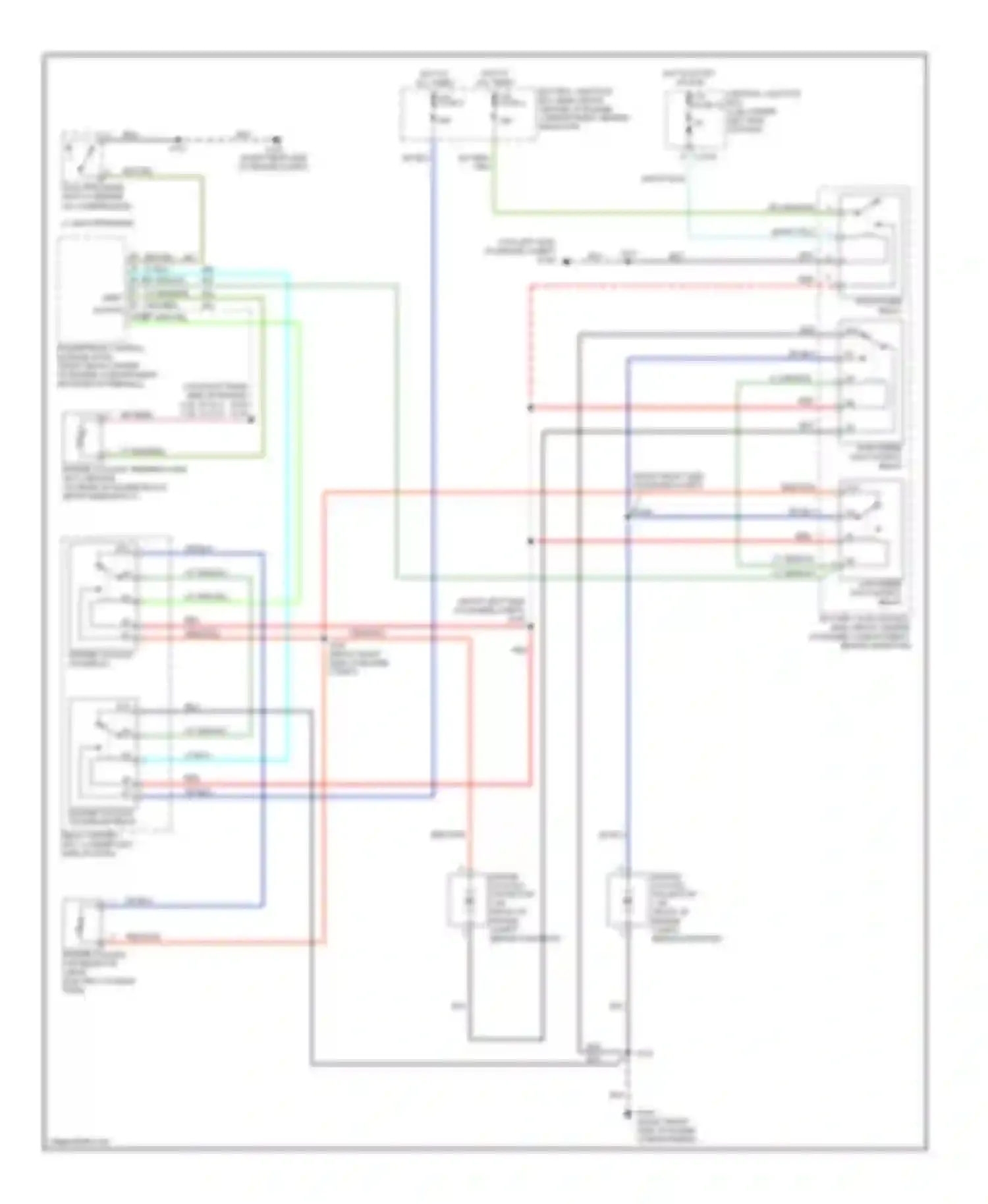 Sable Mercury IV (1999-2005): Cooling fan circuit