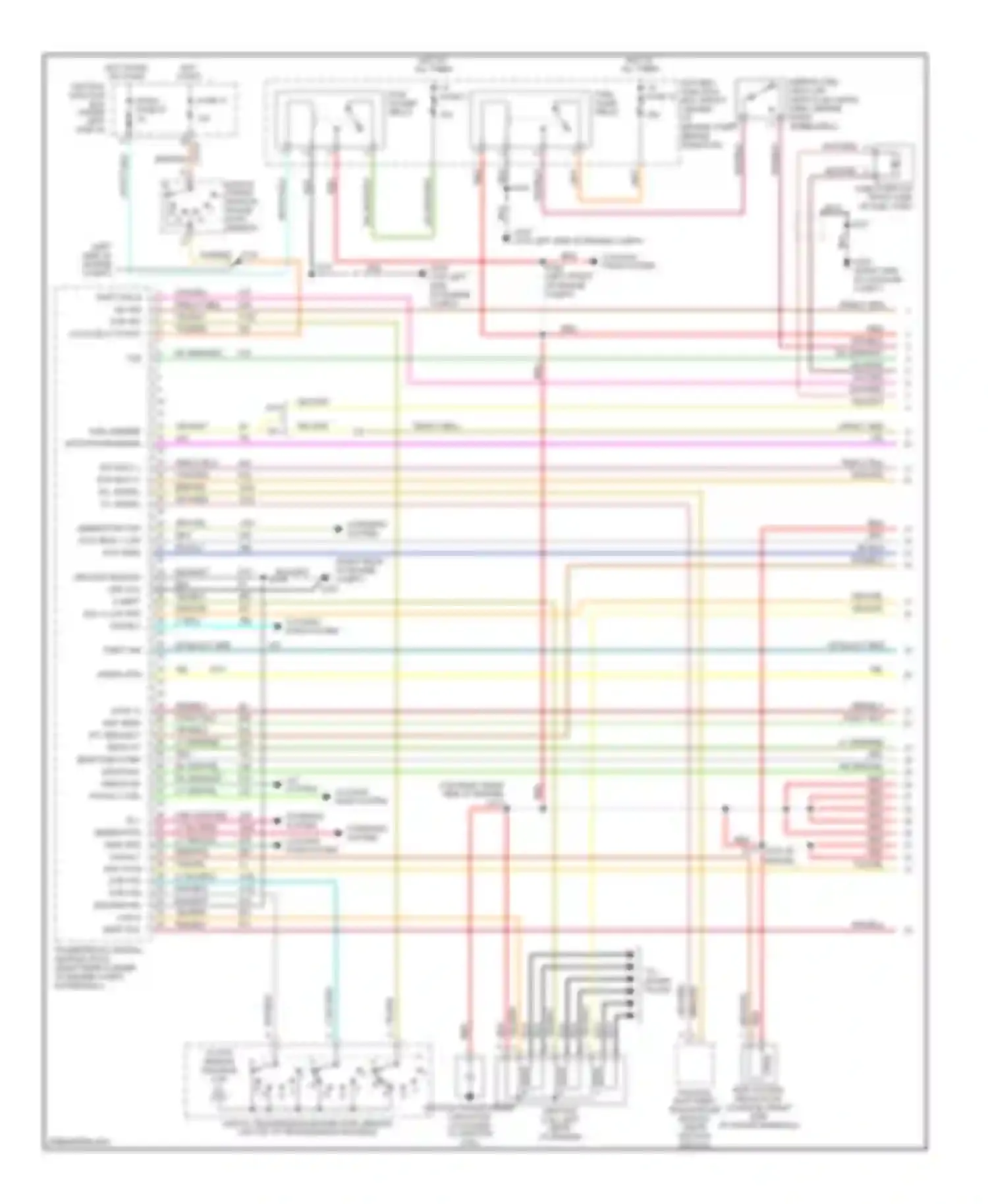 Sable Mercury IV (1999-2005): Wiring diagram engine performance 3.0l 12-valve (1 of 4)