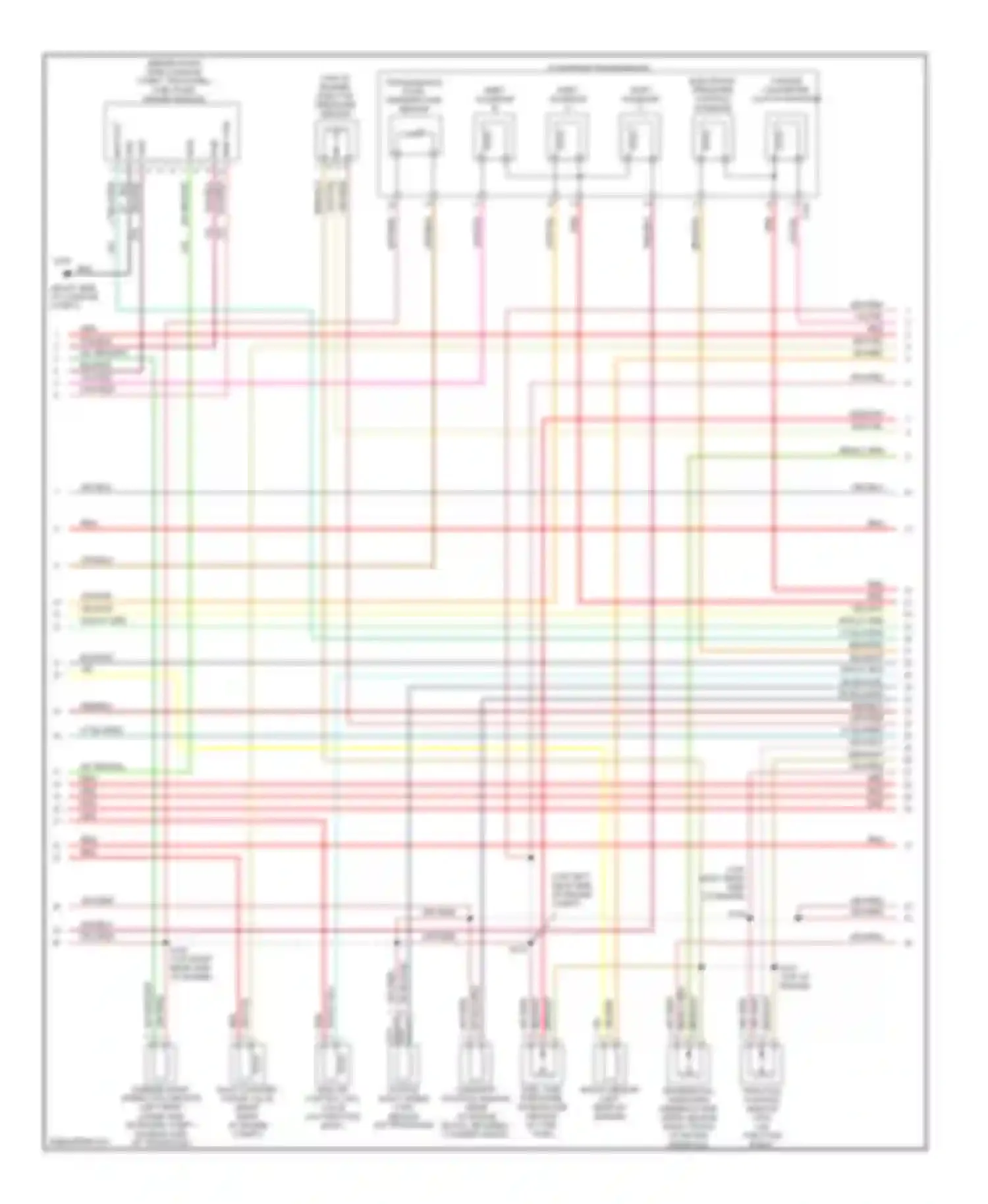Sable Mercury IV (1999-2005): Wiring diagram engine performance 3.0l 12-valve (3 of 4)