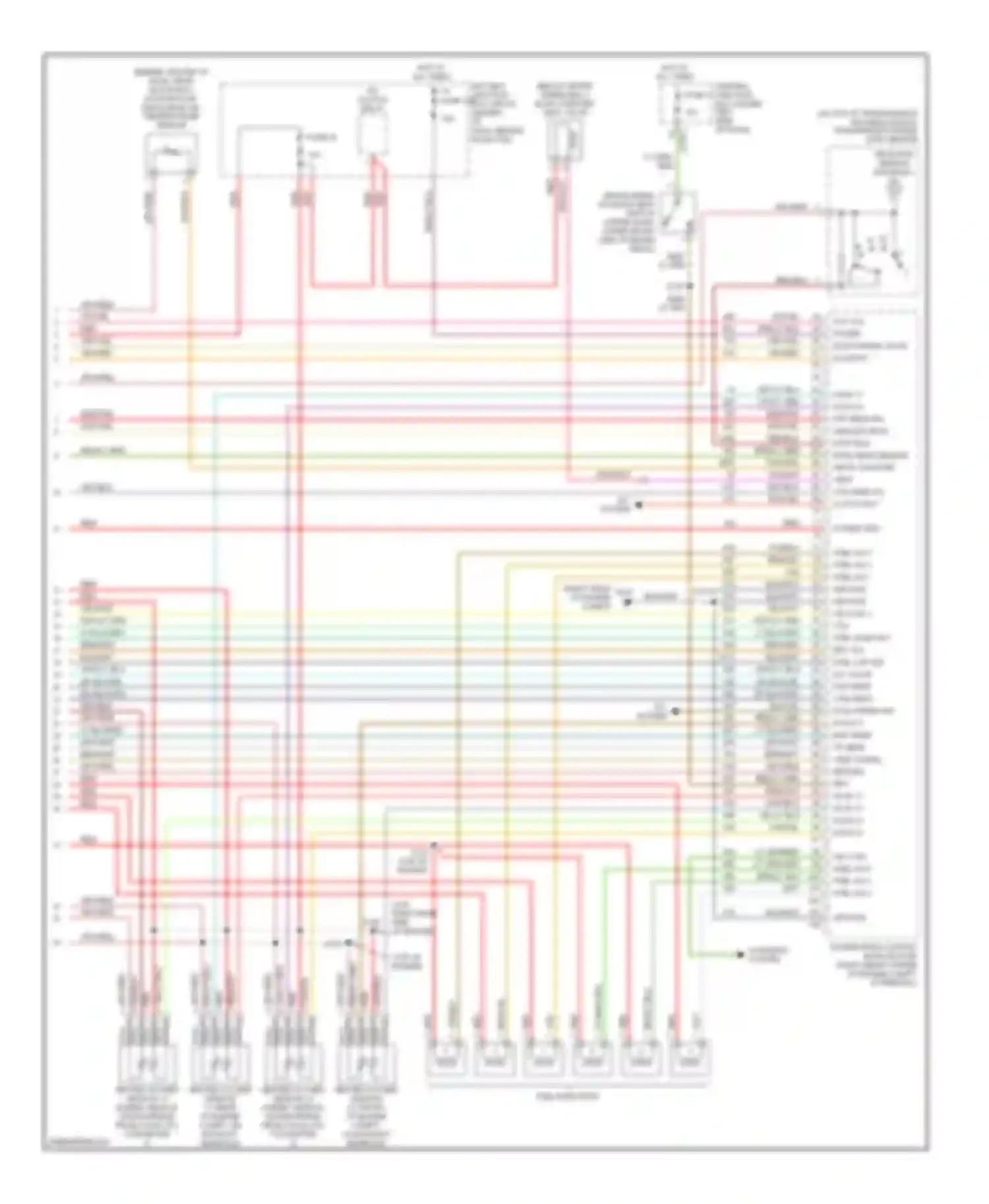 Sable Mercury IV (1999-2005): Wiring diagram engine performance 3.0l 12-valve (4 of 4)