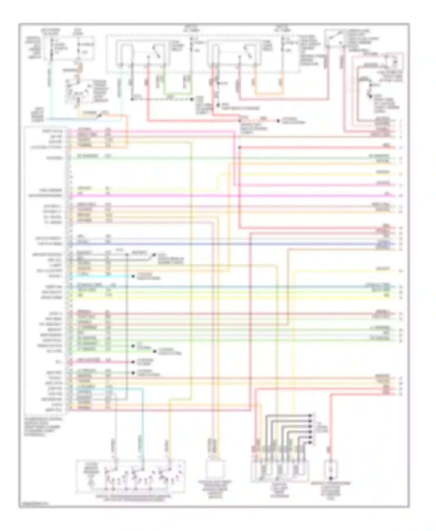 Sable Mercury IV (1999-2005): Wiring diagram engine performance 3.0l 24-valve (1 of 4)