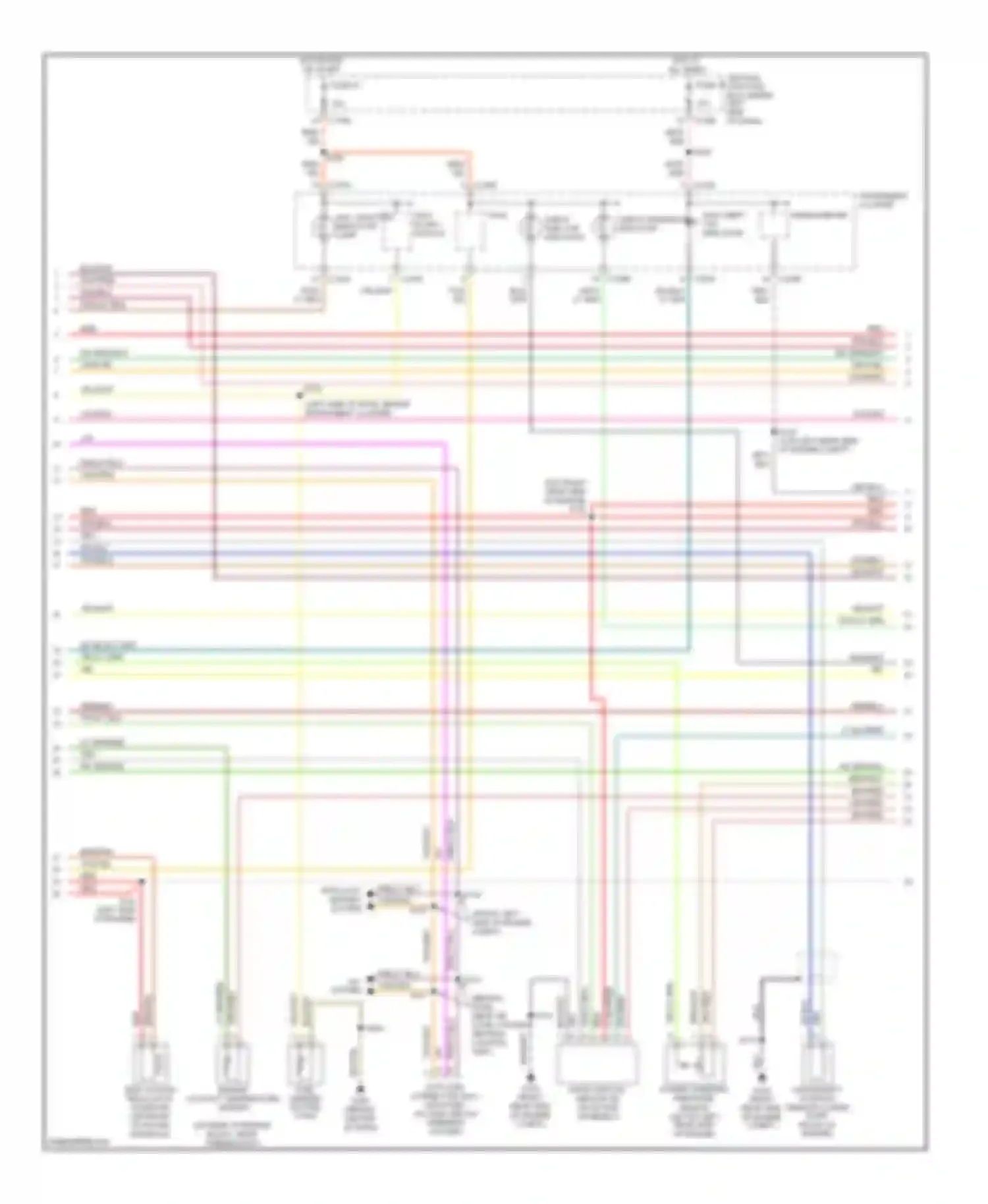 Sable Mercury IV (1999-2005): Wiring diagram engine performance 3.0l 24-valve (2 of 4)
