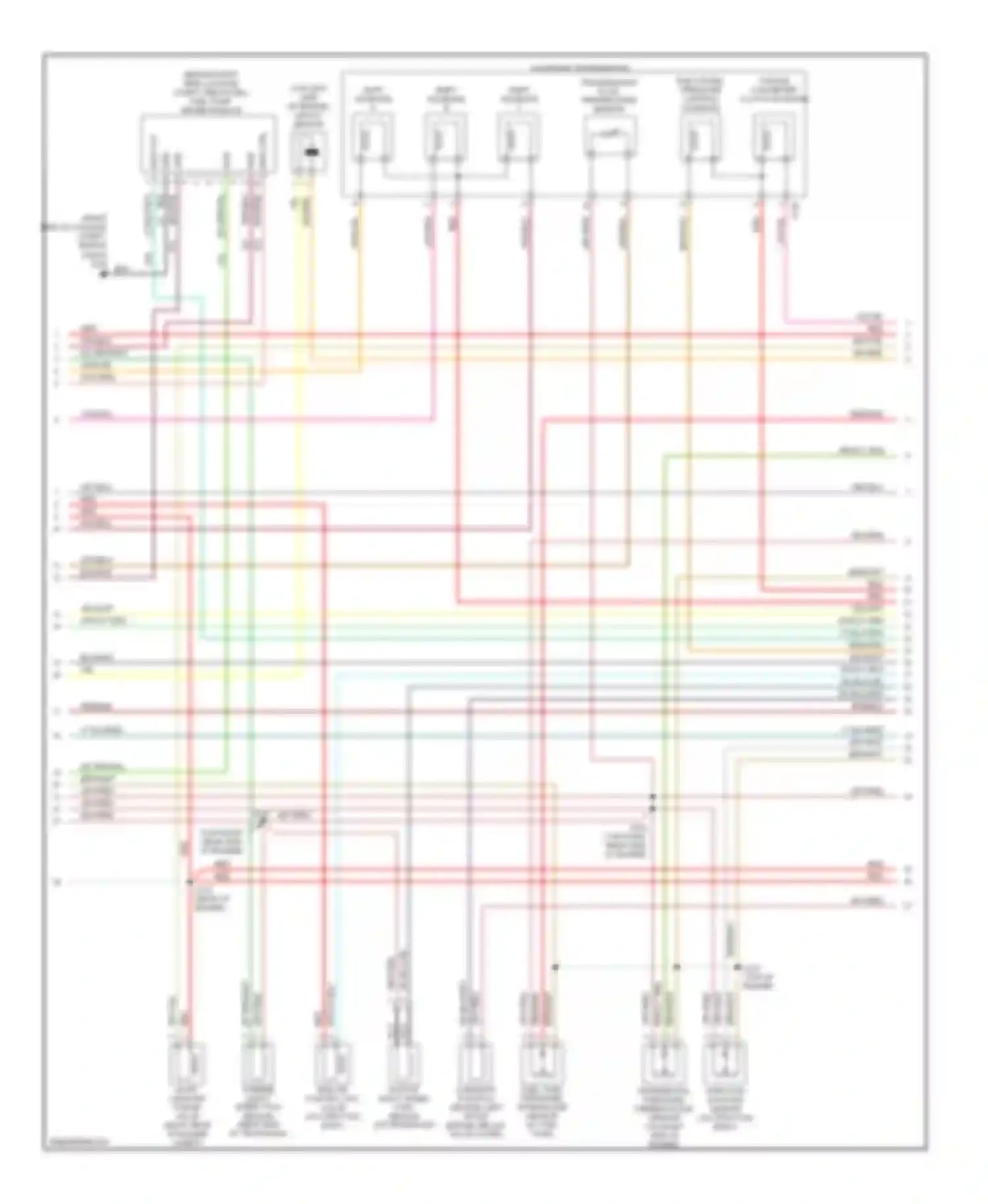 Sable Mercury IV (1999-2005): Wiring diagram engine performance 3.0l 24-valve (3 of 4)