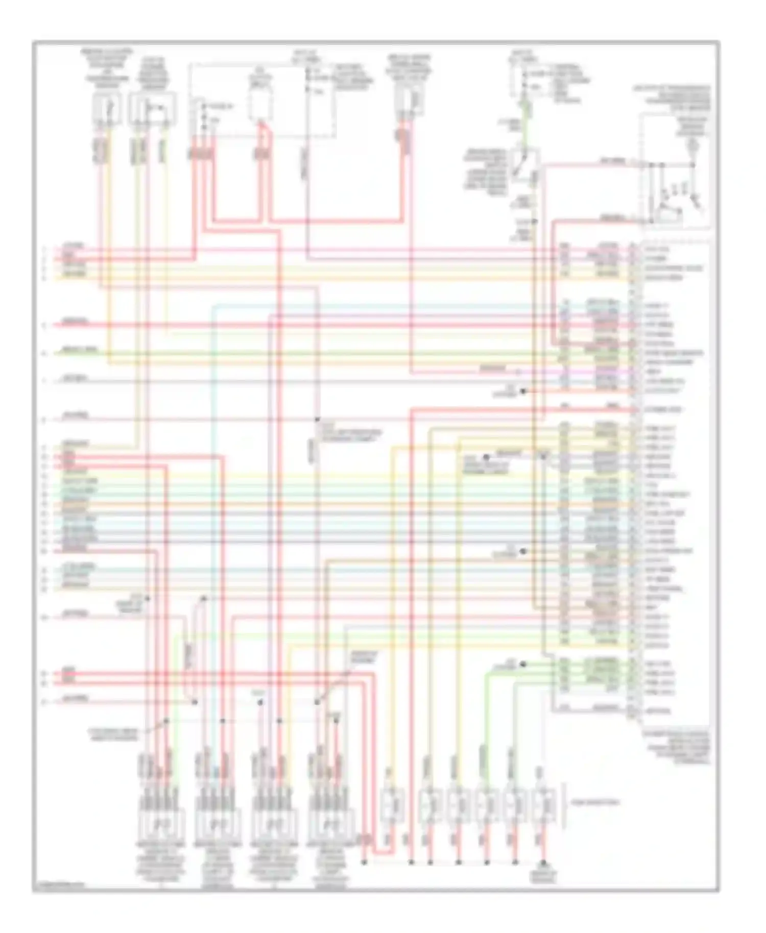 Sable Mercury IV (1999-2005): Wiring diagram engine performance 3.0l 24-valve (4 of 4)