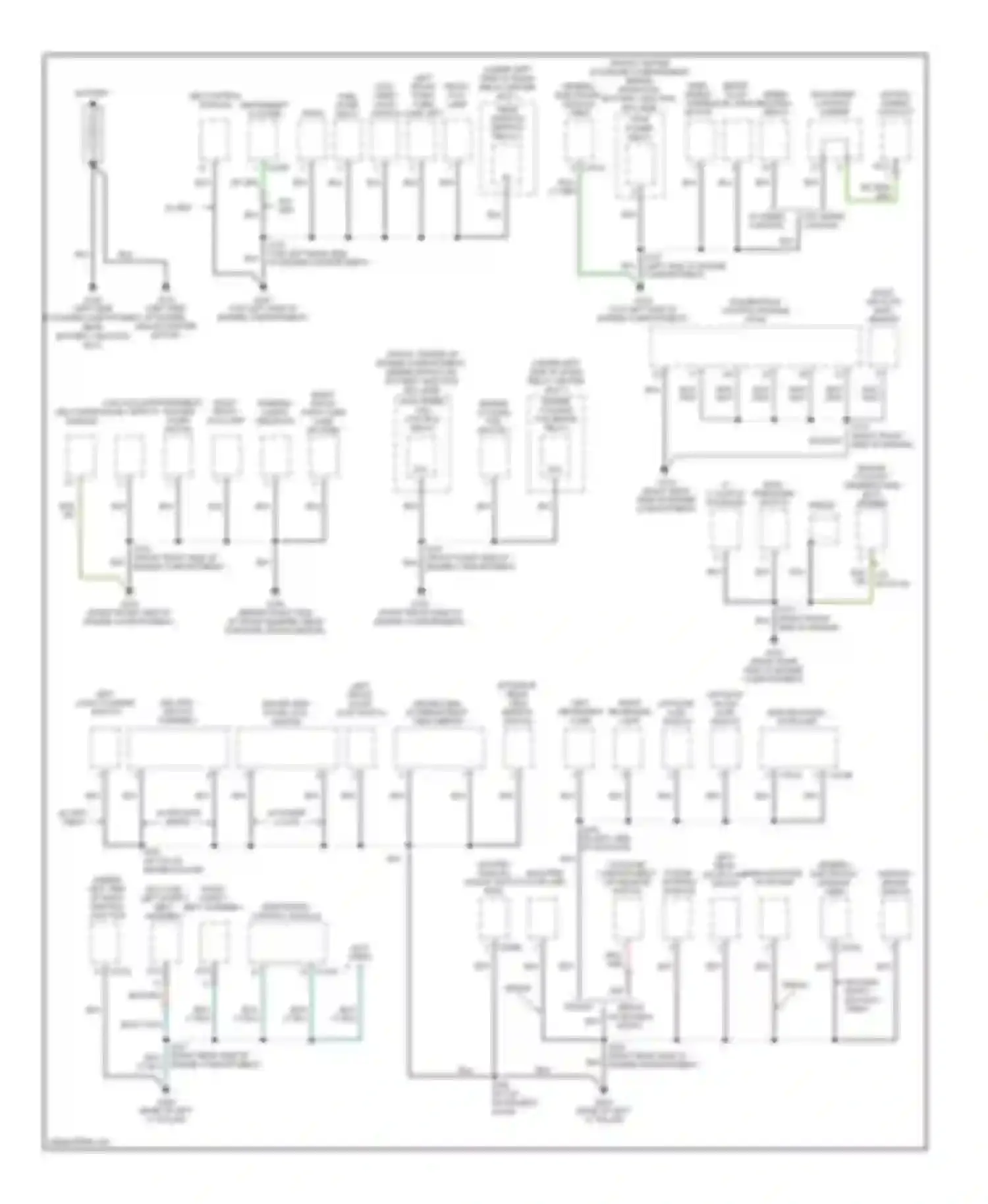 Sable Mercury IV (1999-2005): Ground distribution circuit (1 of 3)