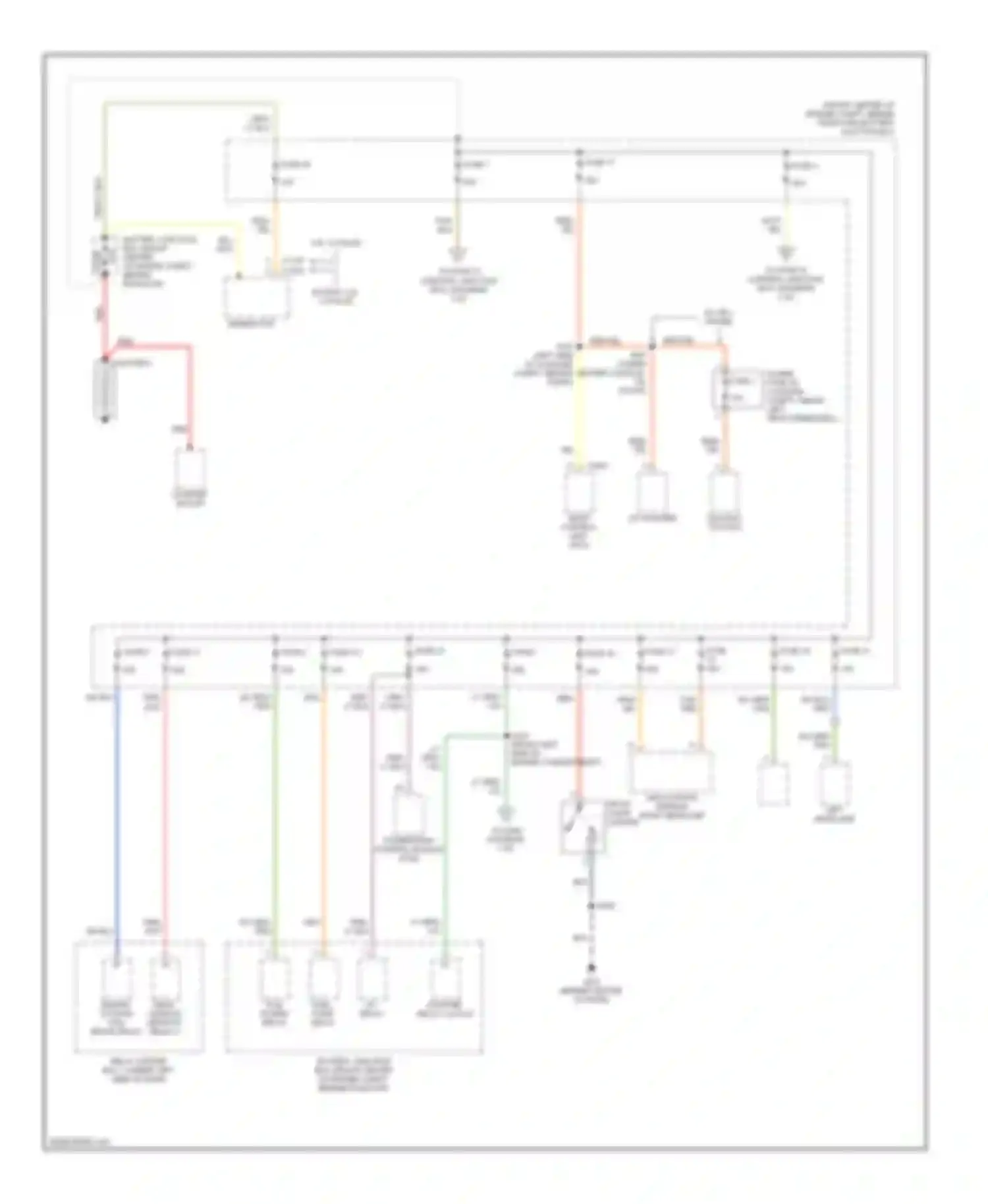 Sable Mercury IV (1999-2005): Power distribution circuit (1 of 3)