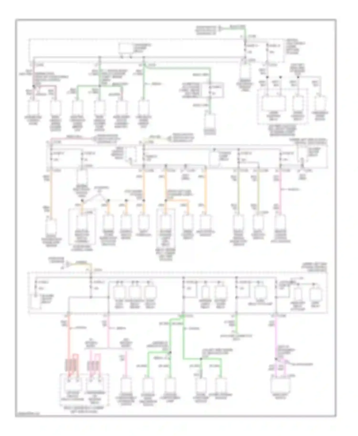 Sable Mercury IV (1999-2005): Power distribution circuit (3 of 3)