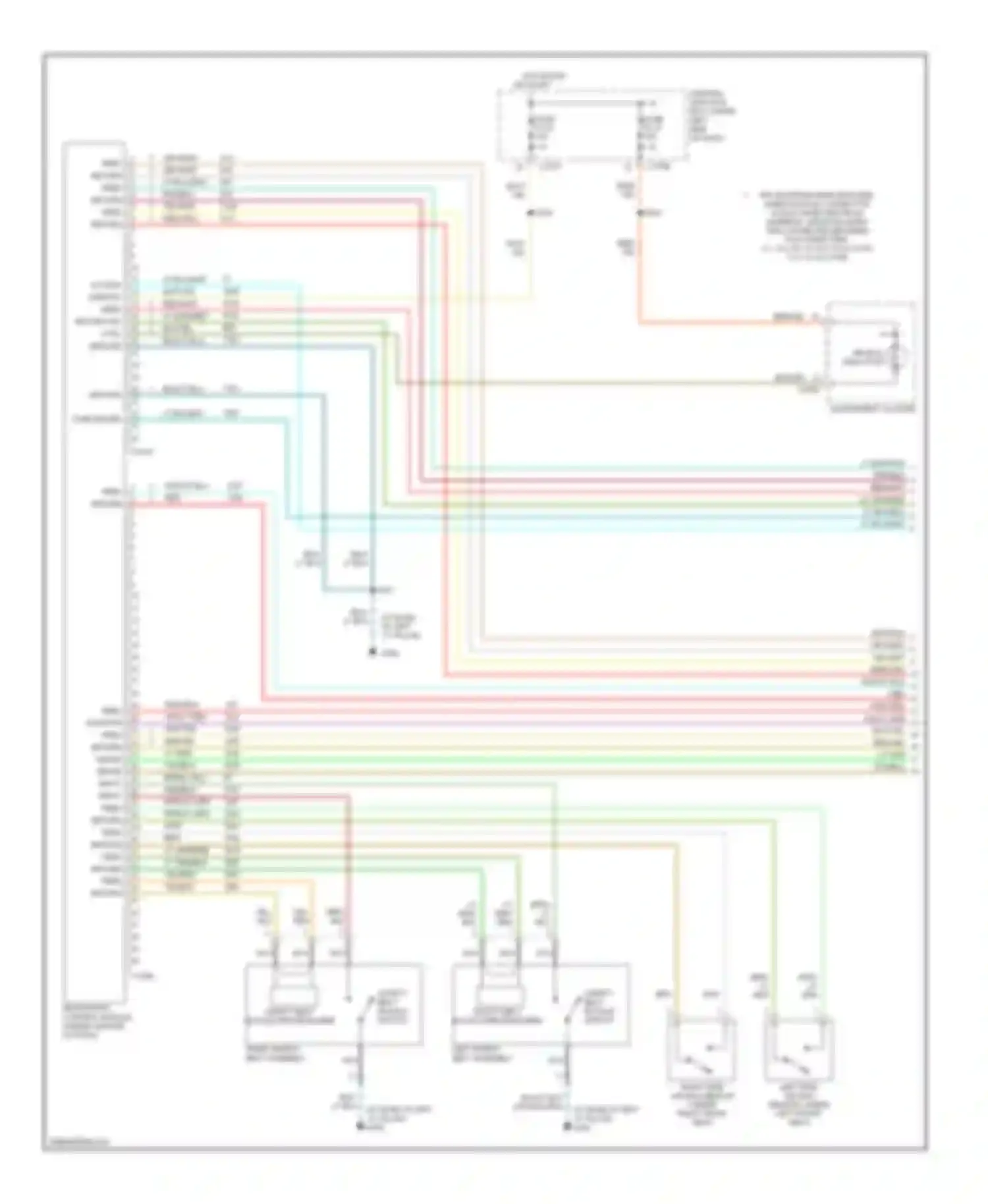 Sable Mercury IV (1999-2005): Supplemental restraints circuit (1 of 2)