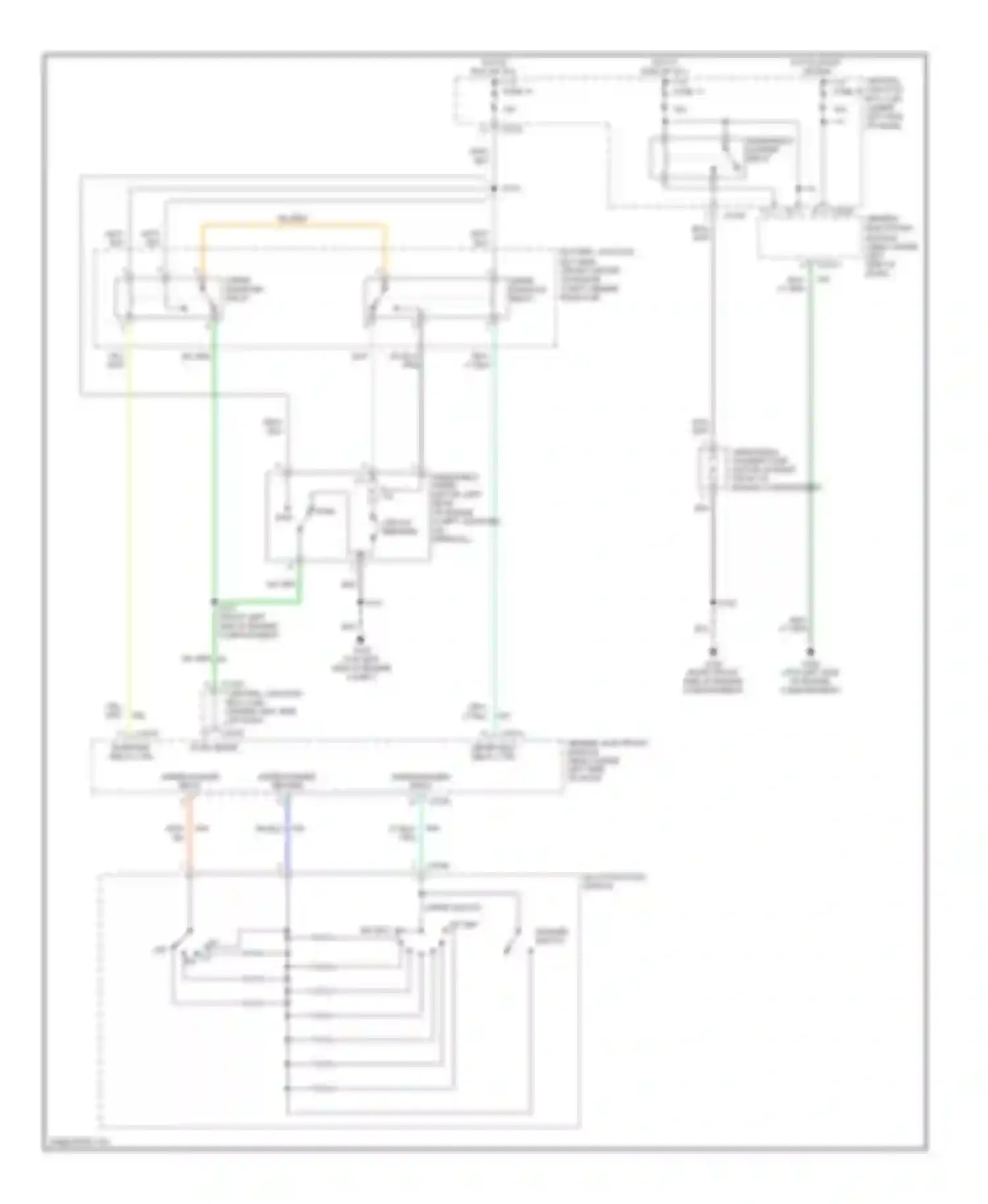 Sable Mercury IV (1999-2005): Front washer/wiper circuit