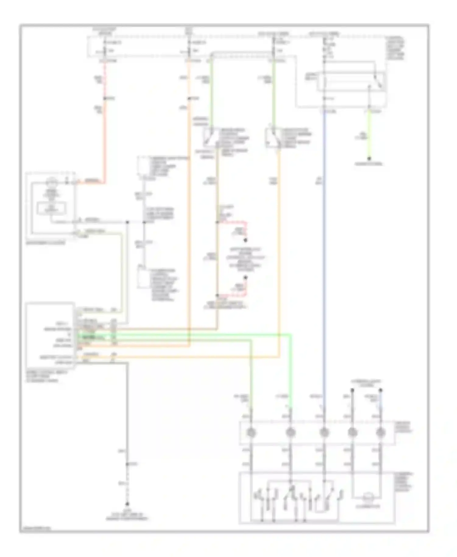 Wiring diagram dk blu for Mercury Sable IV (1999-2005) (4 of 21)